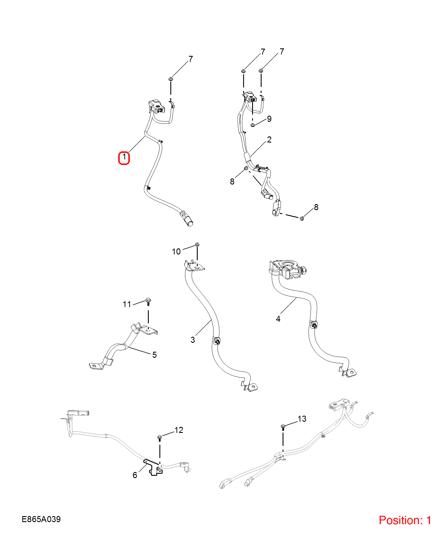 MG Positive wire OEM 10240611 FOR MG5 MG 10240611-MG_OEM