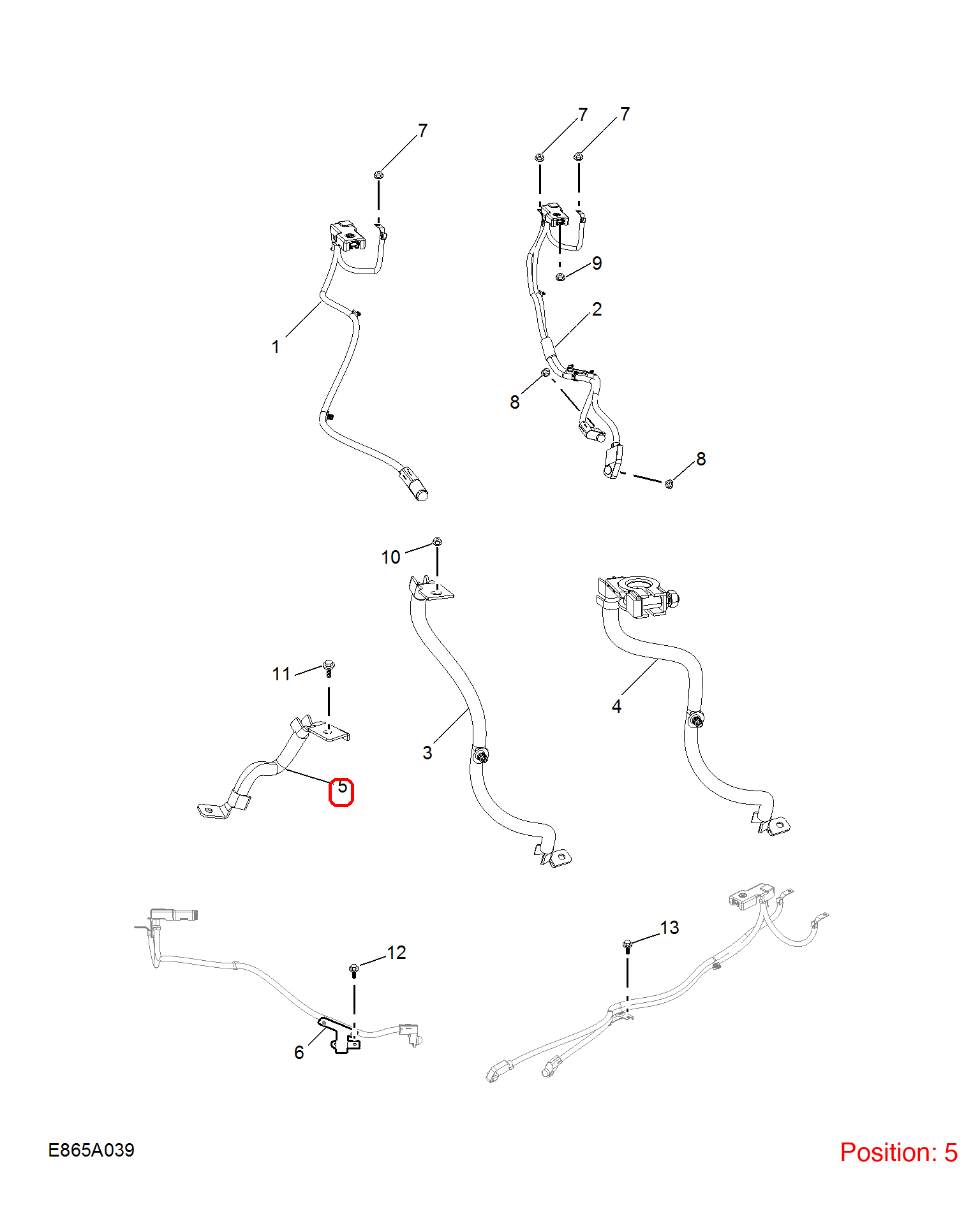 MG Negative wire OEM 10240615 FOR MG5 MG 10240615-MG_OEM
