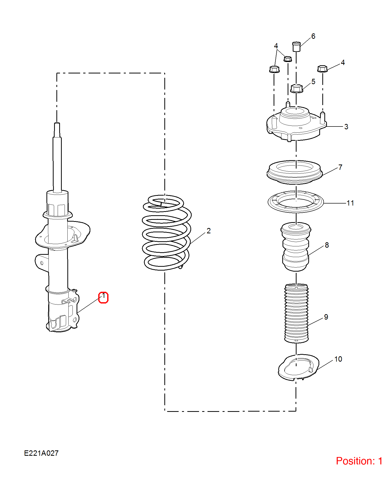 MG Shock absorber OEM 10242405 FOR MG 10242405-MG_OEM