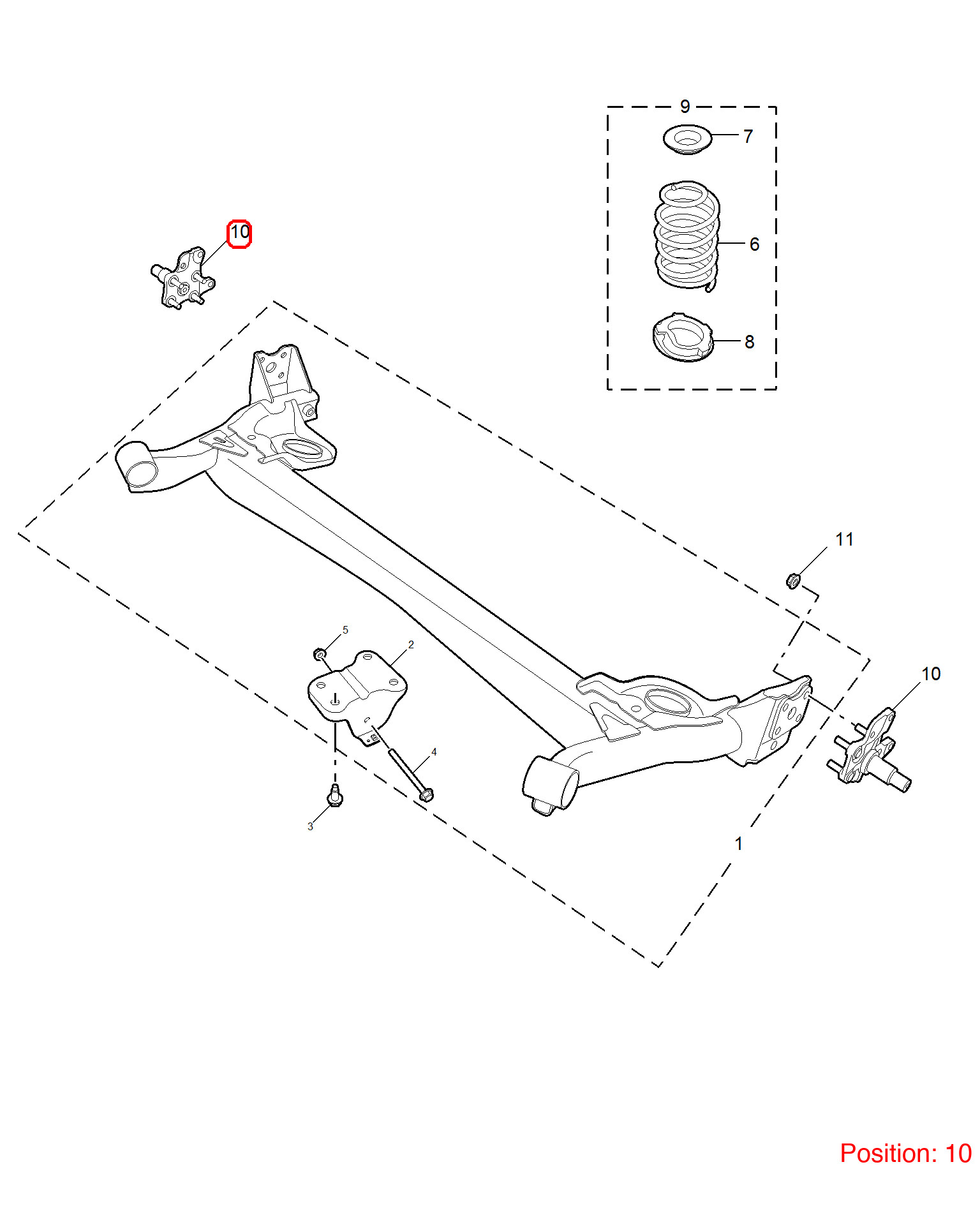 MG Steering Knuckle OEM 10243660 FOR MG 10243660-MG_OEM
