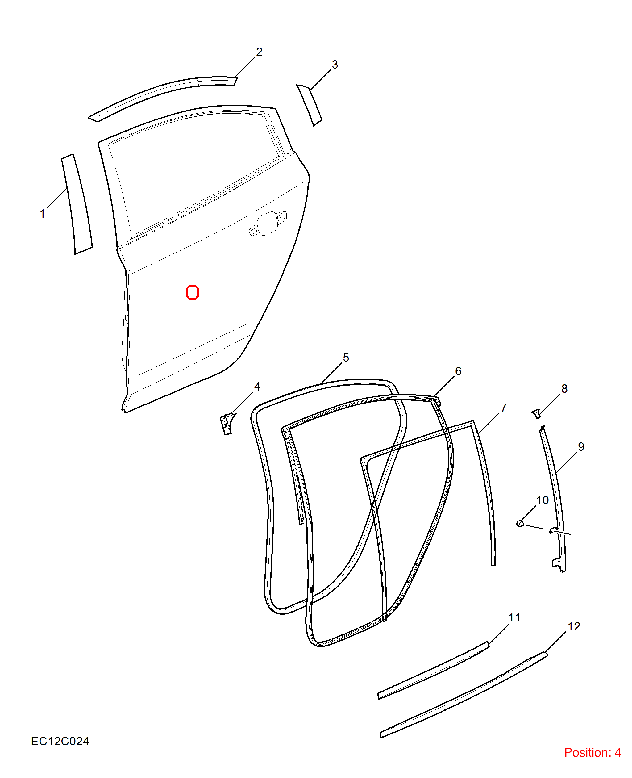 MG Trim cover OEM 10243717 FOR MG5 10243717-MG_OEM