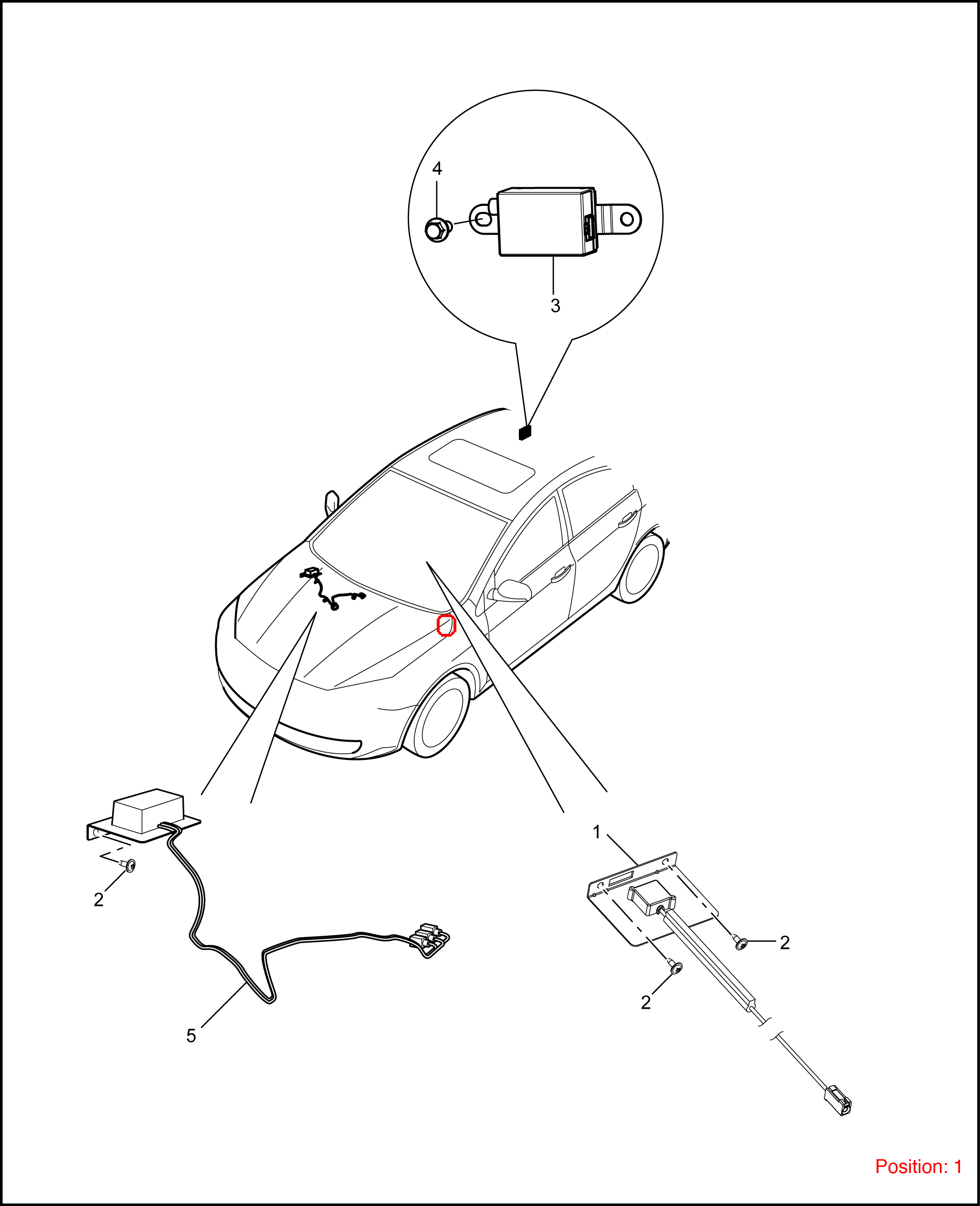 MG Navigation antenna OEM 10245342 10245342-MG_OEM