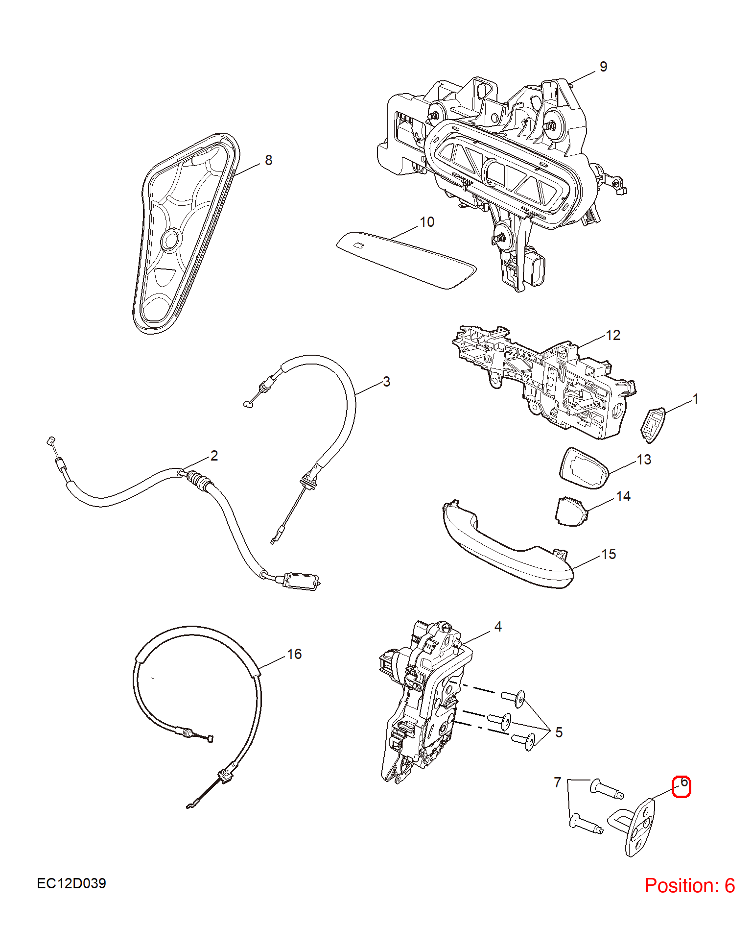 MG Door lock clip OEM 10246254 FOR MG MG5 RX8 10246254-MG_OEM