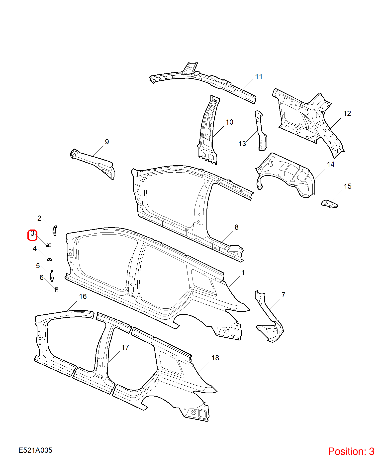 MG Fender Bracket OEM 10248453SEPP FOR MG MG6 10248453SEPP-MG_OEM