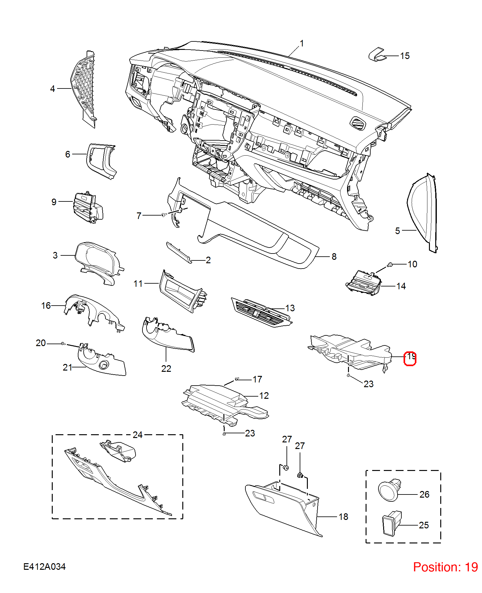 MG Trim cover OEM 10250179 FOR MG 10250179-MG_OEM
