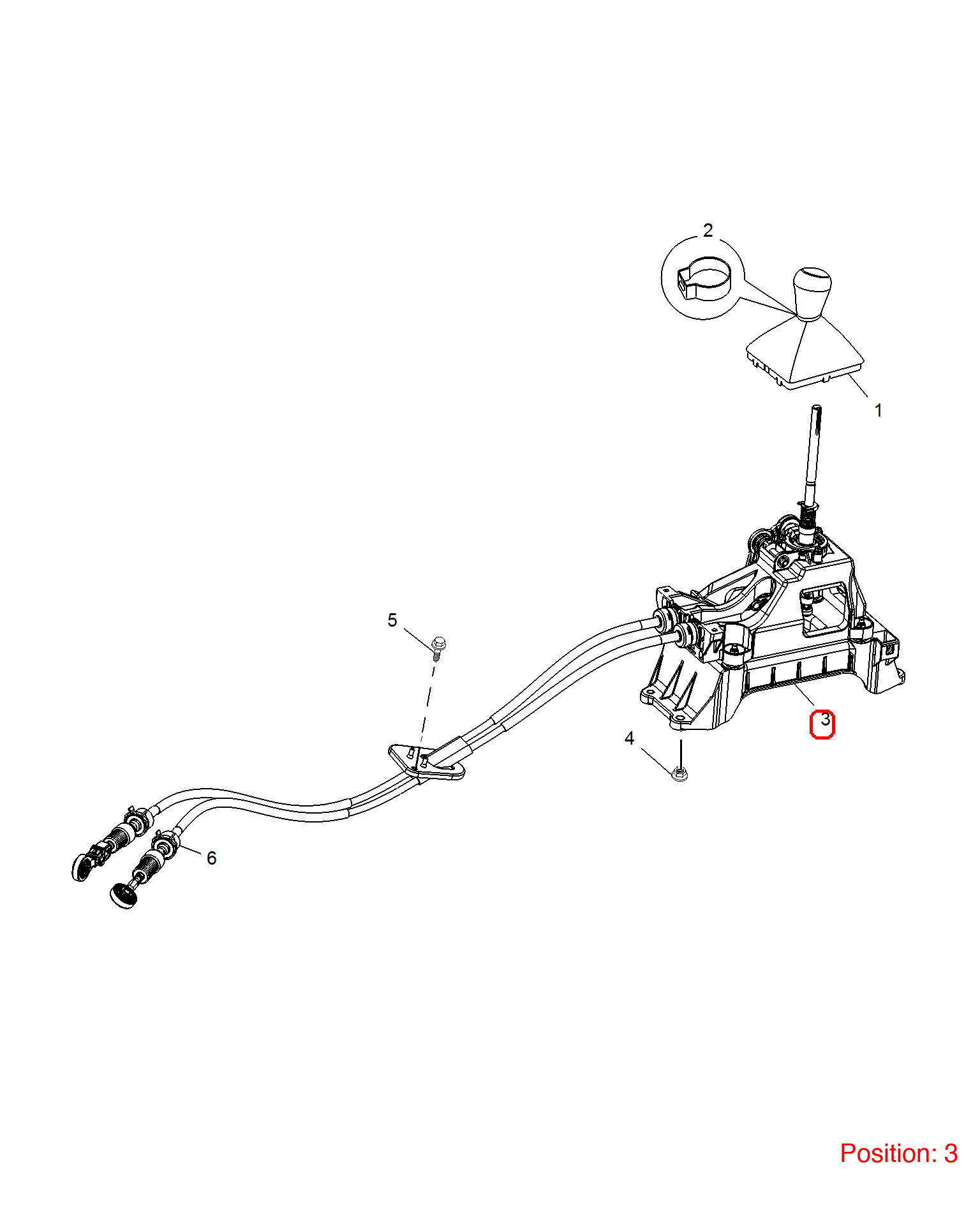 MG Gear shift lever OEM 10252339 FOR MG RX5 10252339-MG_OEM