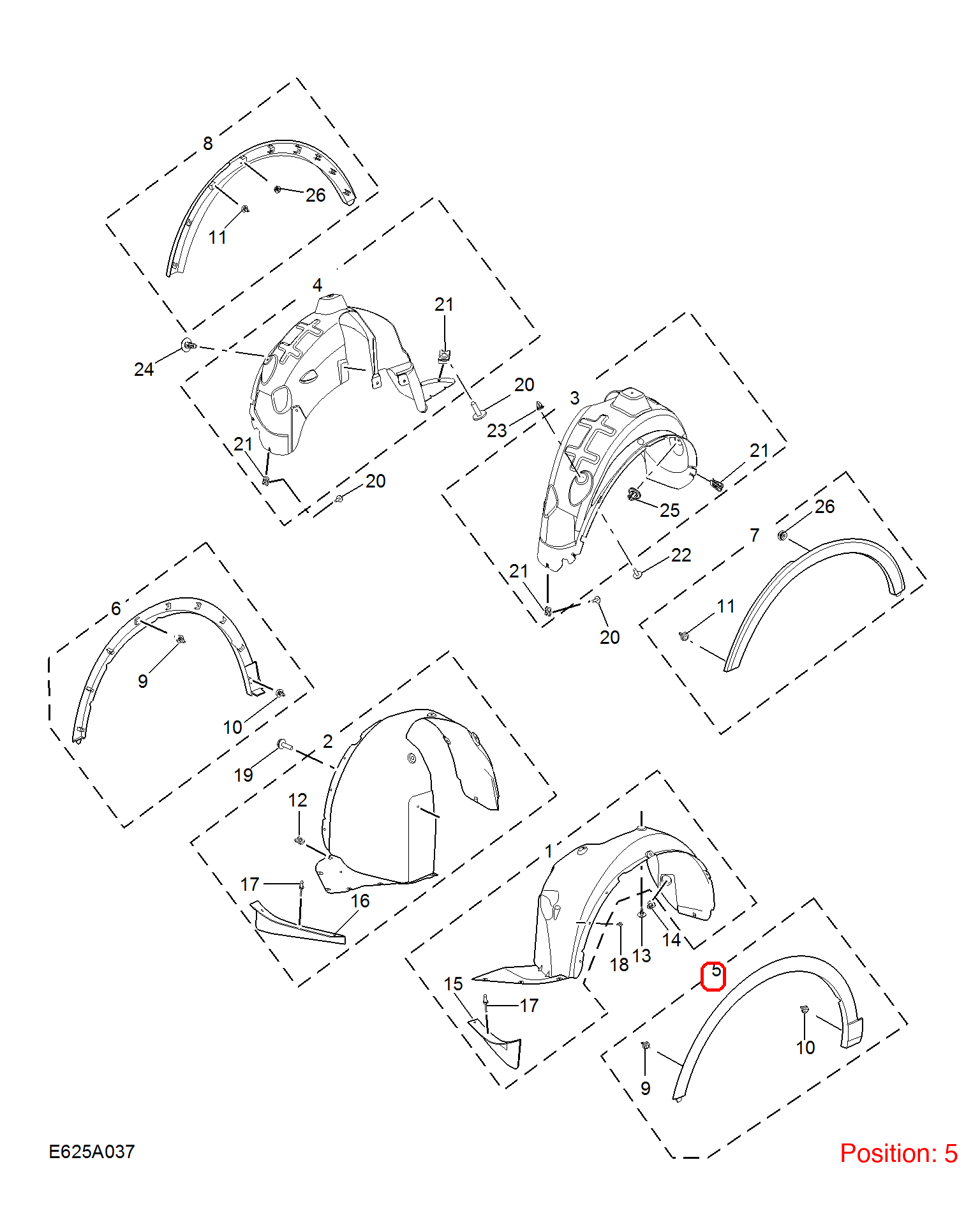 MG Wheel Brow OEM 10252367 FOR MG 10252367-MG_OEM