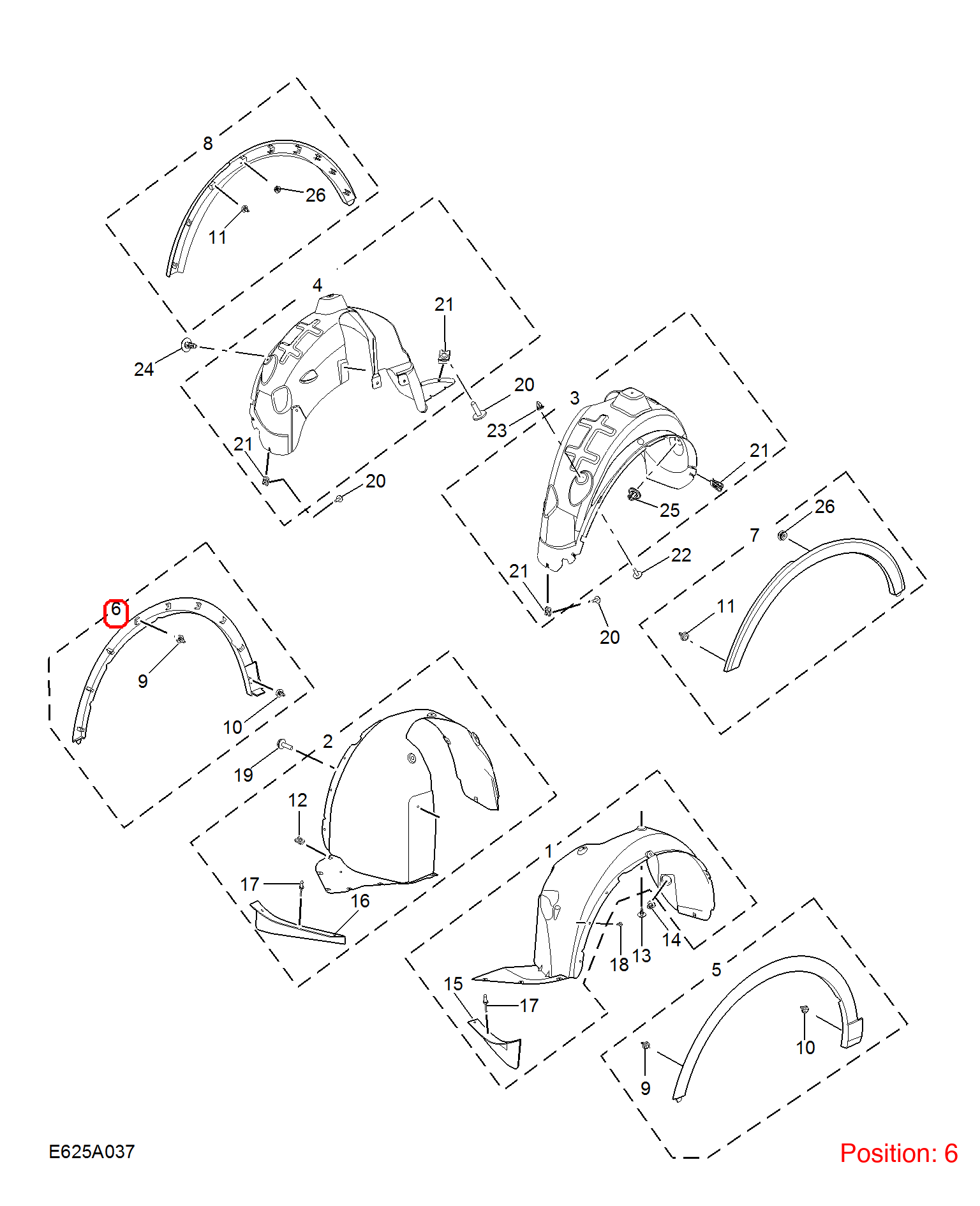 MG Wheel Brow OEM 10252368 FOR MG 10252368-MG_OEM