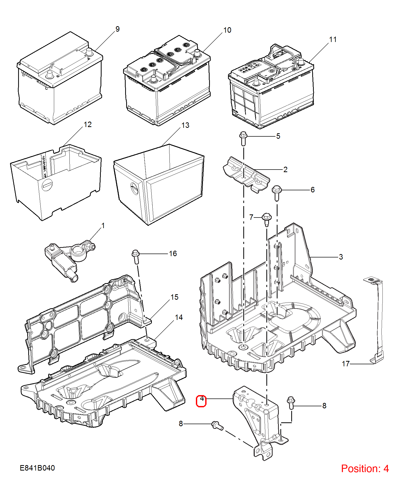 MG Battery bracket OEM 10260755 FOR MG 10260755-MG_OEM
