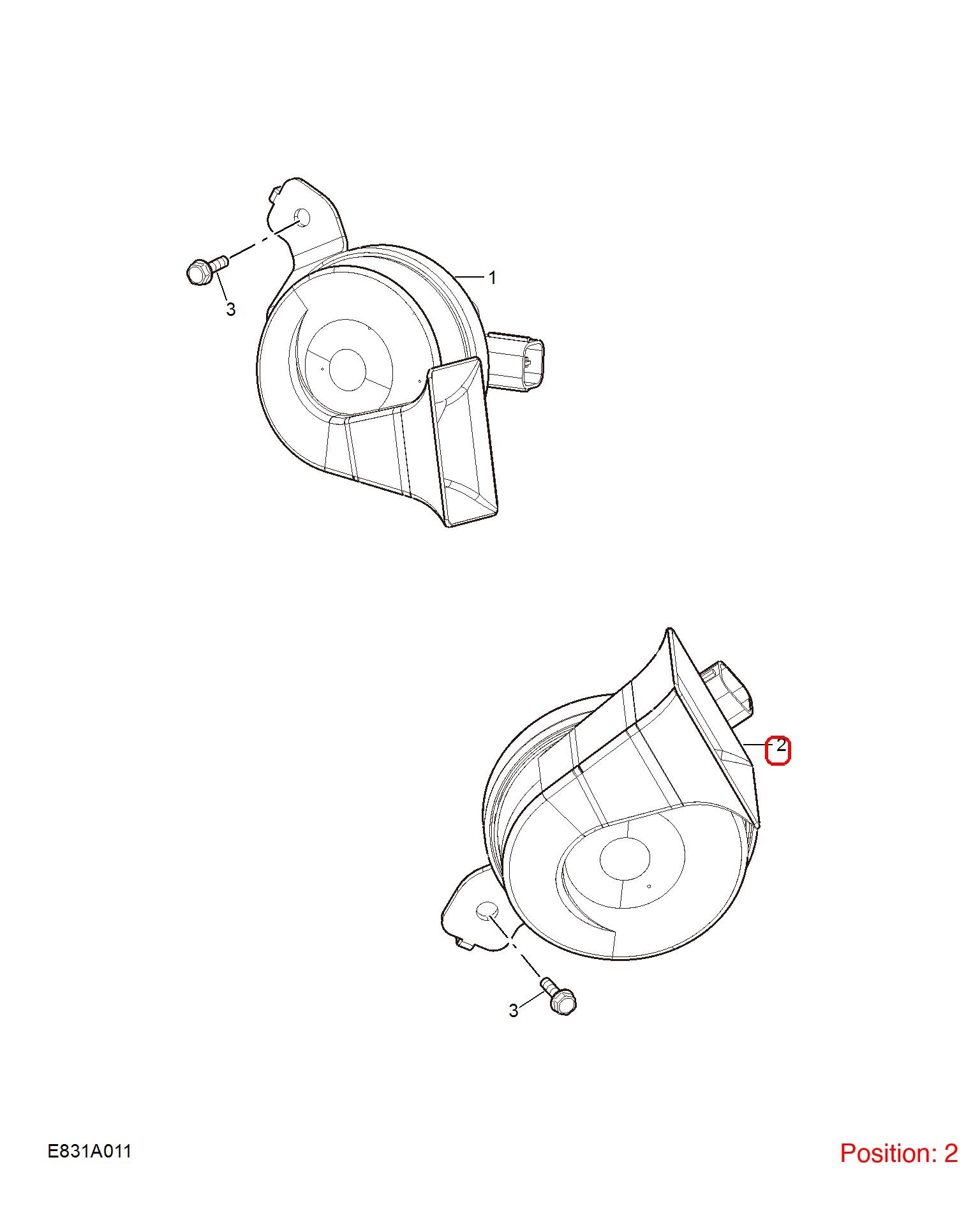 MG Horn OEM 10264131 FOR MG RX5 10264131-MG_OEM