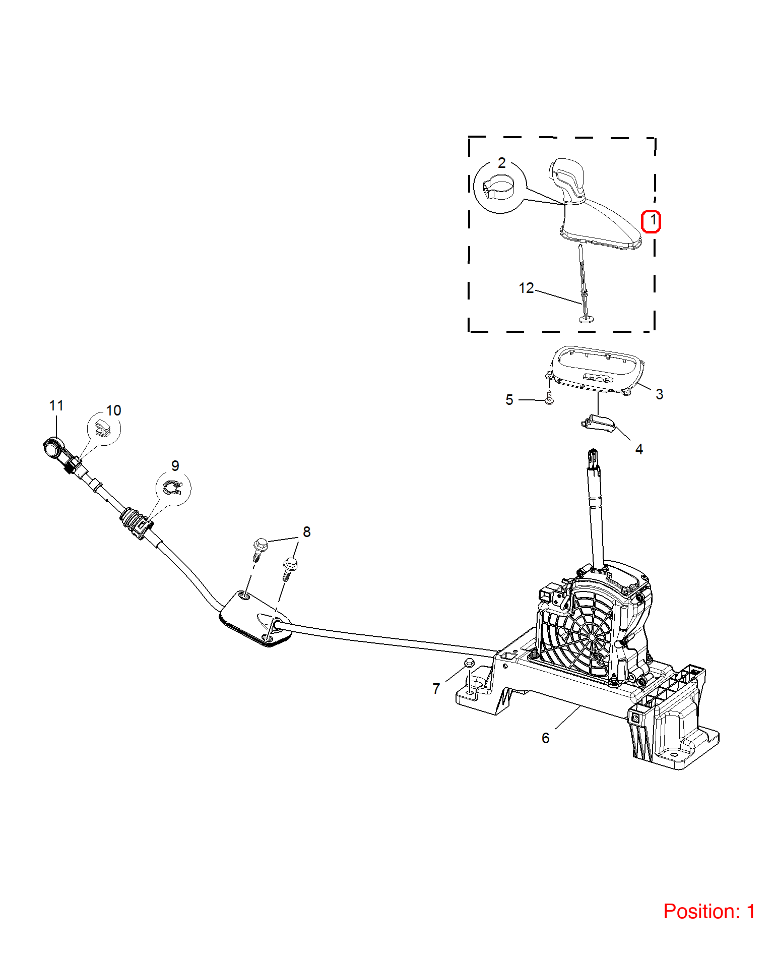 MG Gear shift lever ball head OEM 10264239 FOR MG 10264239-MG_OEM