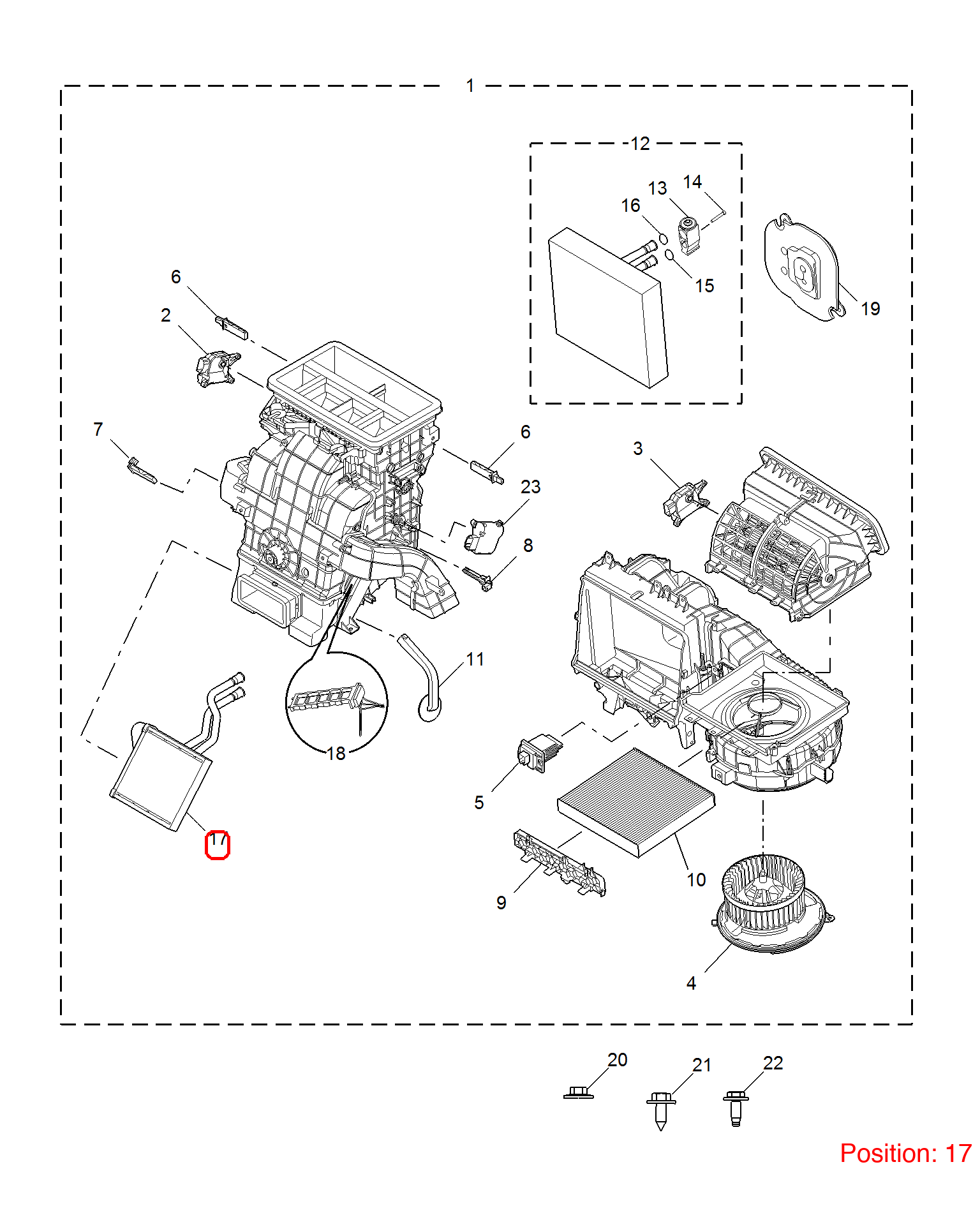 MG A/C Evaporator Core OEM 10264954 FOR MG6 10264954-MG_OEM