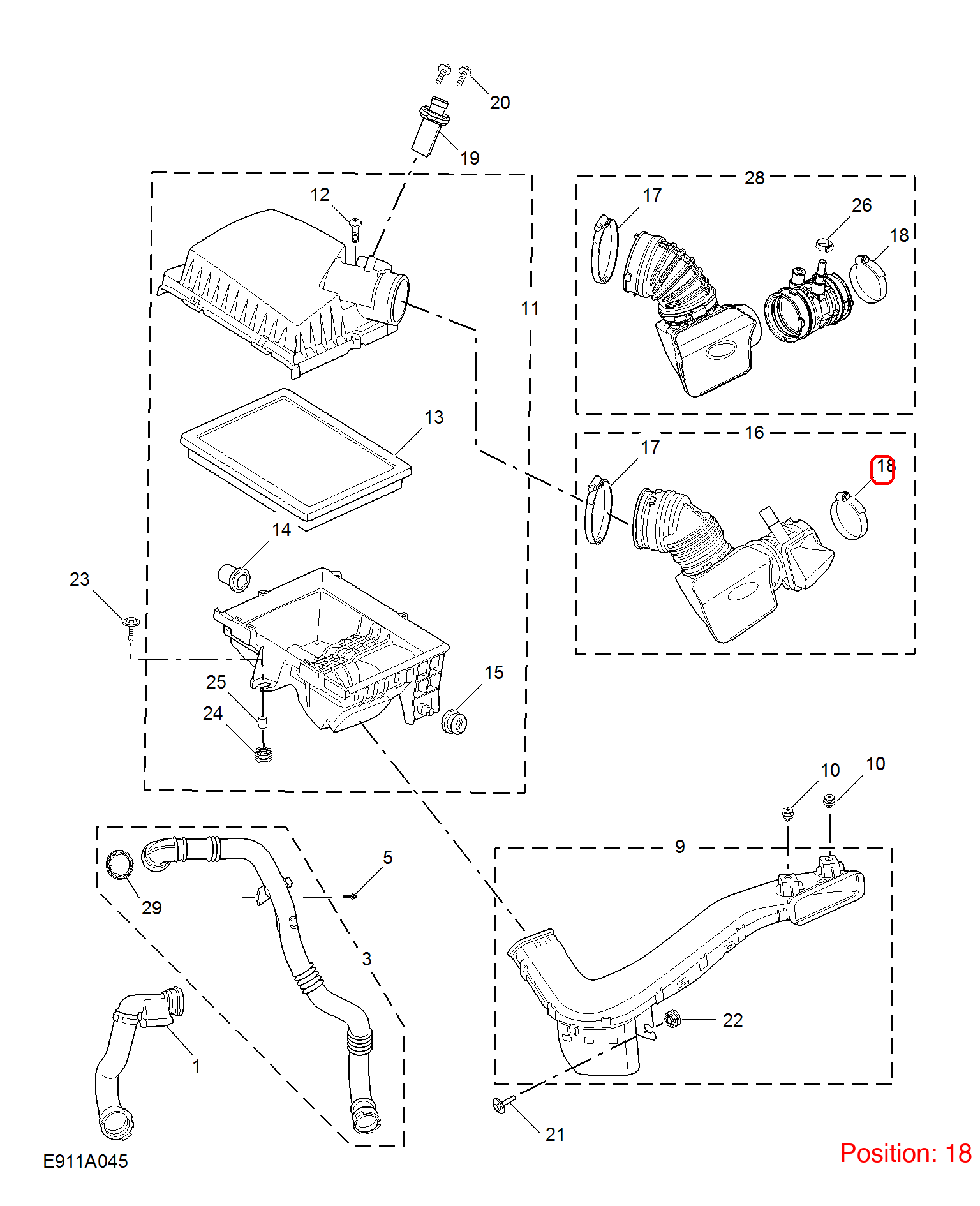 MG Clamp OEM 10268055 FOR MG5 MG6 10268055-MG_OEM