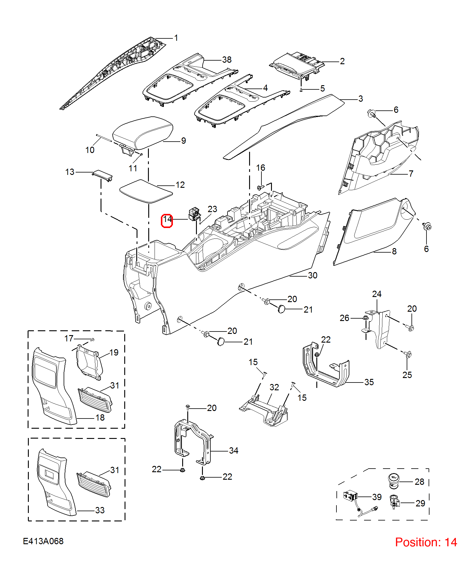 MG Parking switch OEM 10269227 FOR MG5 MG6 10269227-MG_OEM