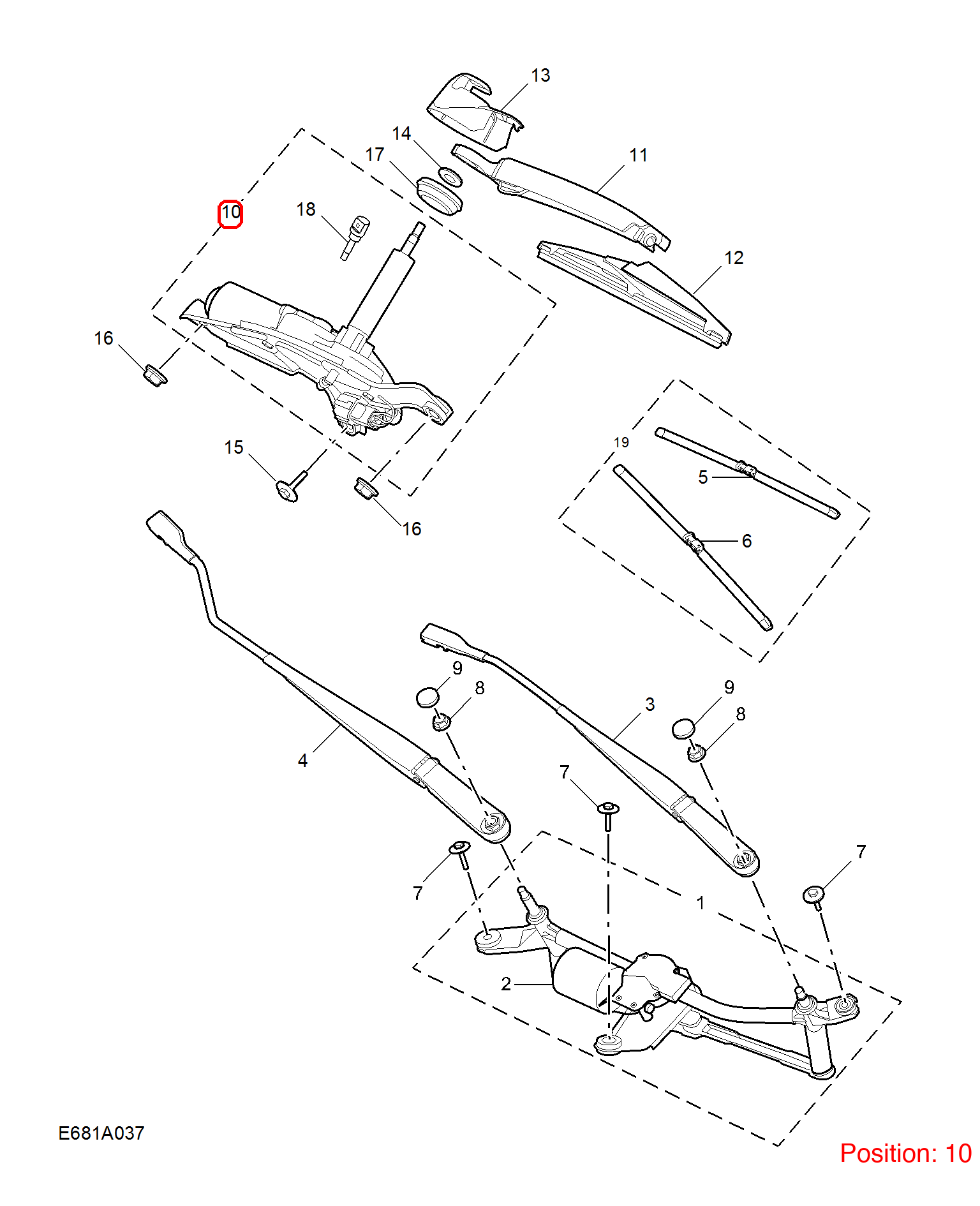 MG Wiper linkage motor OEM 10269871 FOR MG 10269871-MG_OEM