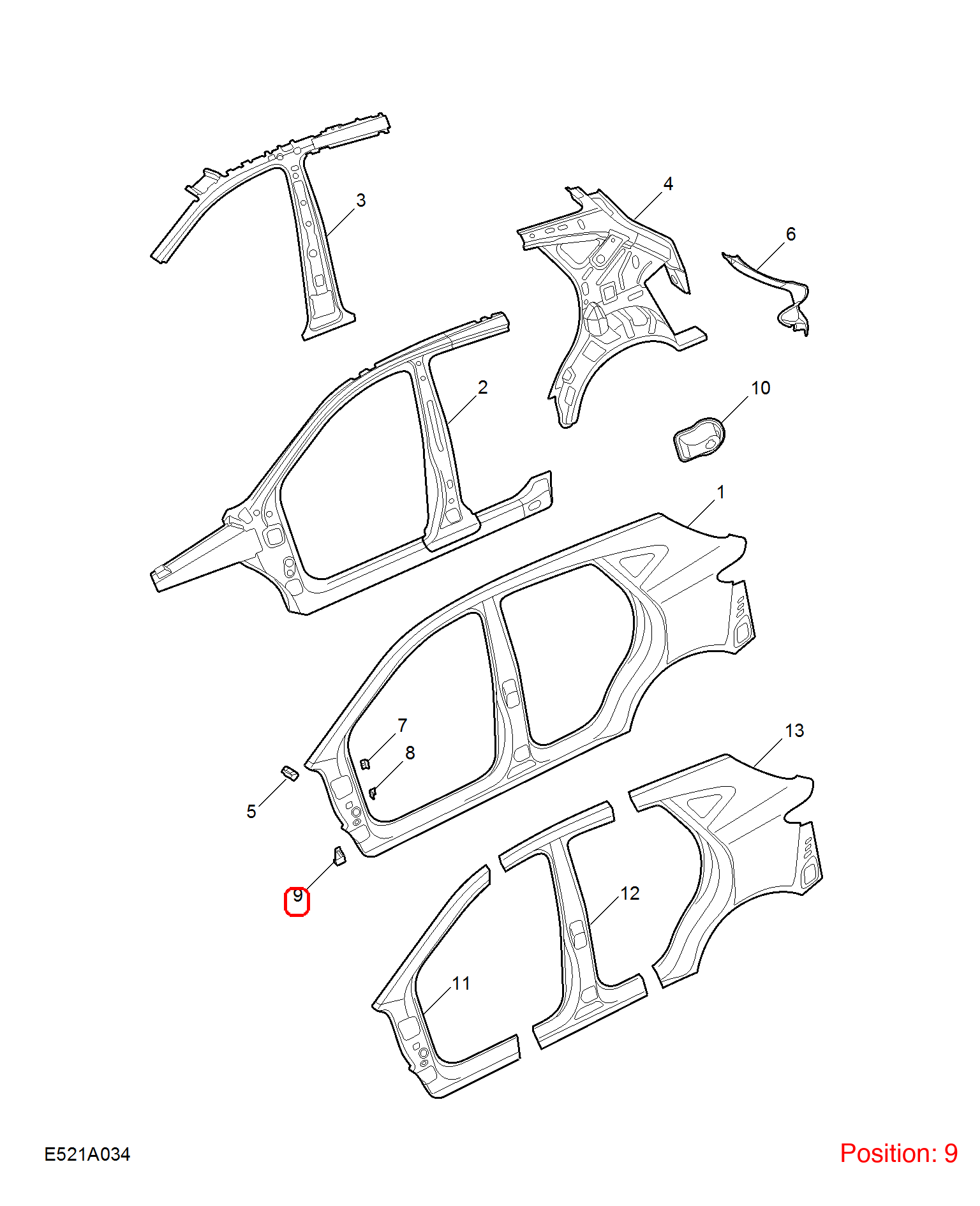 MG Fender Bracket OEM 10270036SEPP FOR MG 10270036SEPP-MG_OEM