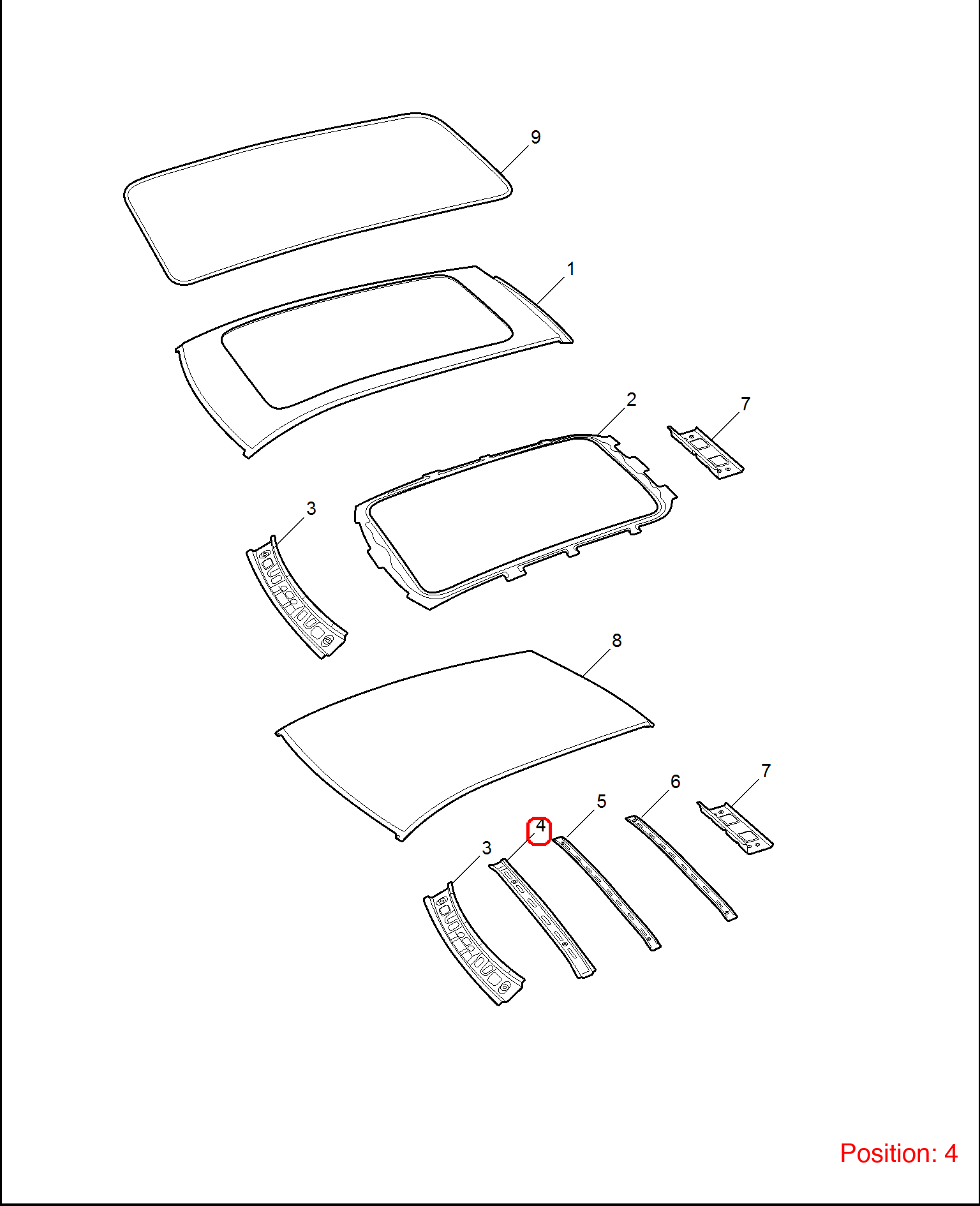 MG Roof beam OEM 10270211SEPP FOR MG 10270211SEPP-MG_OEM