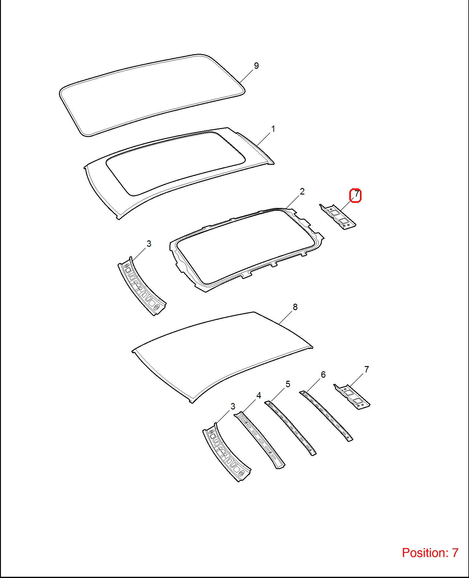 MG Roof beam OEM 10270214SEPP FOR MG 10270214SEPP-MG_OEM