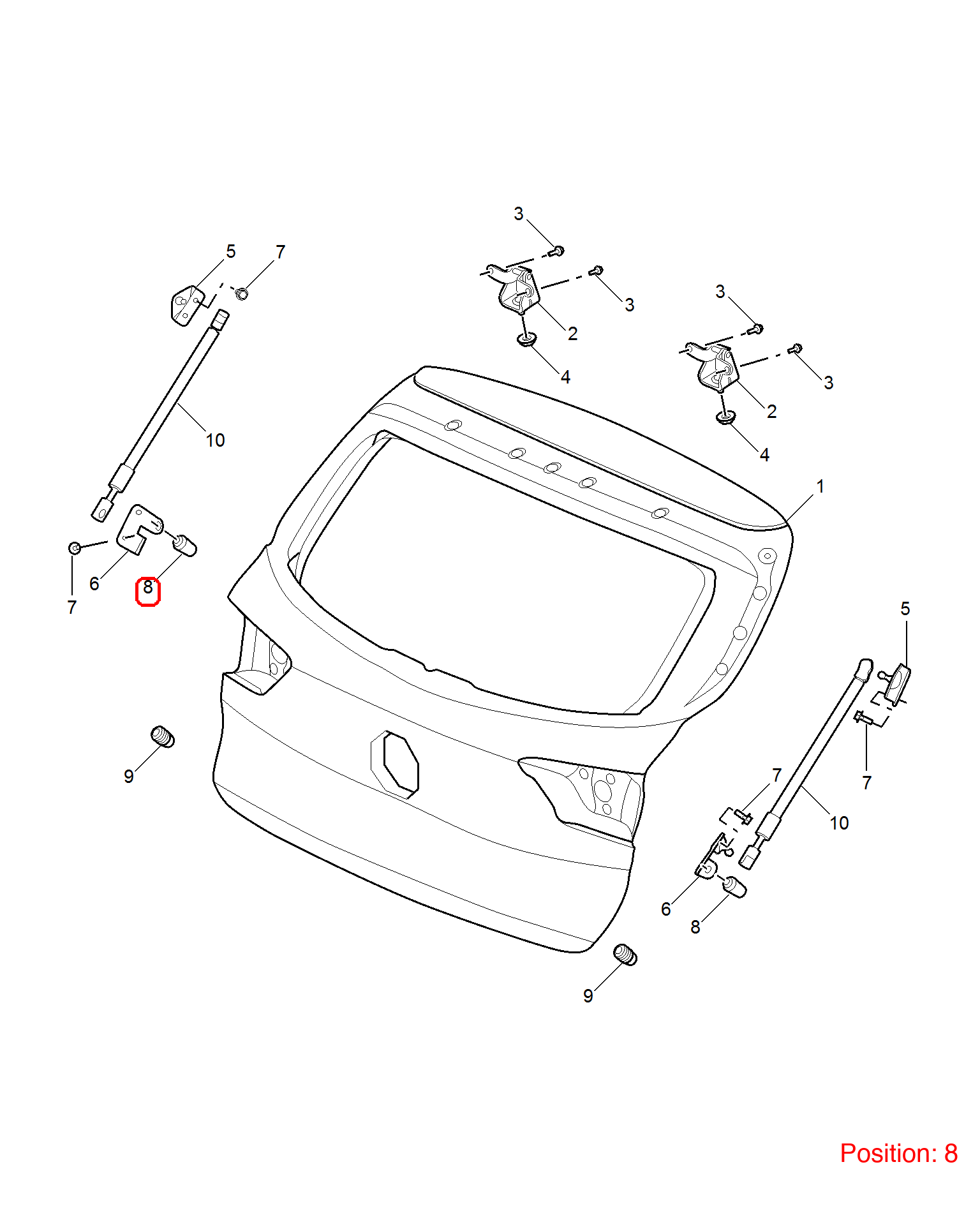 MG Rubber Mount OEM 10273175 FOR MG RX5 RX8 10273175-MG_OEM