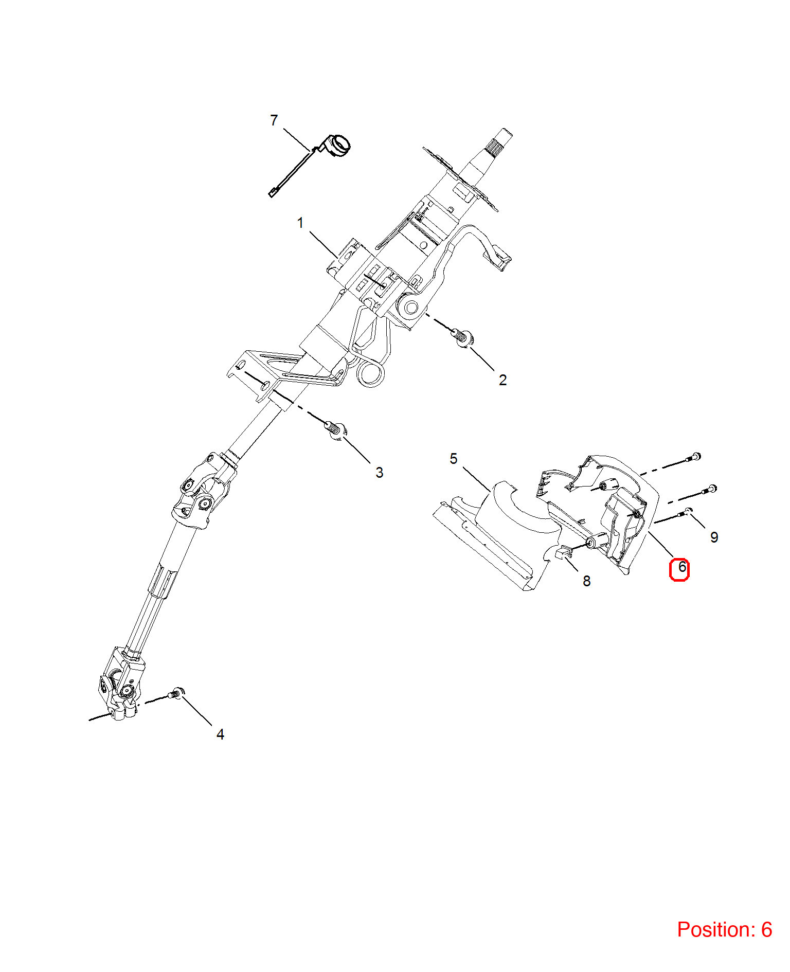MG Steering column trim panel OEM 10274414 FOR MG350 MG5 10274414-MG_OEM
