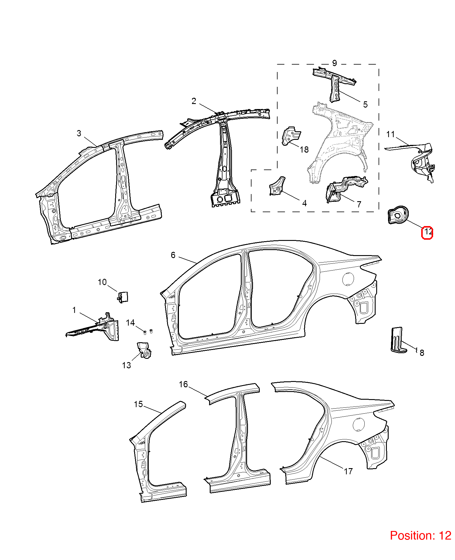 MG Fuel tank cap base OEM 10275010 10275010-MG_OEM