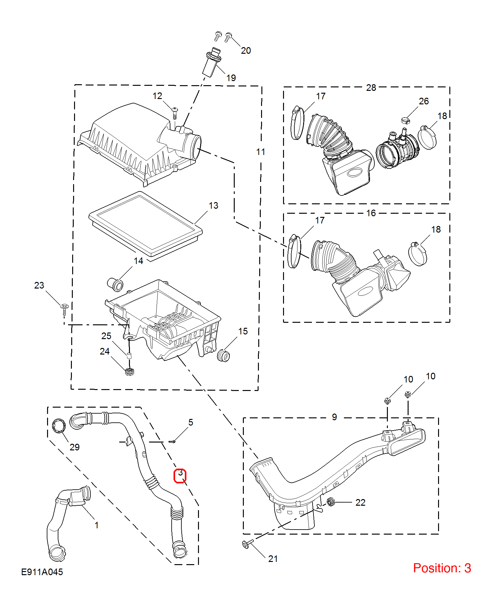 MG Turbocharger pipe OEM 10278555 FOR MG5 MG6 10278555-MG_OEM
