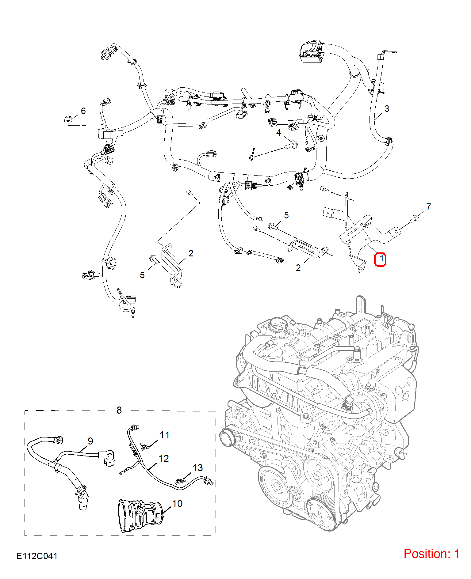 MG Wire harness bracket OEM 10283086 FOR RX5 MG MG5 MG6 10283086-MG_OEM