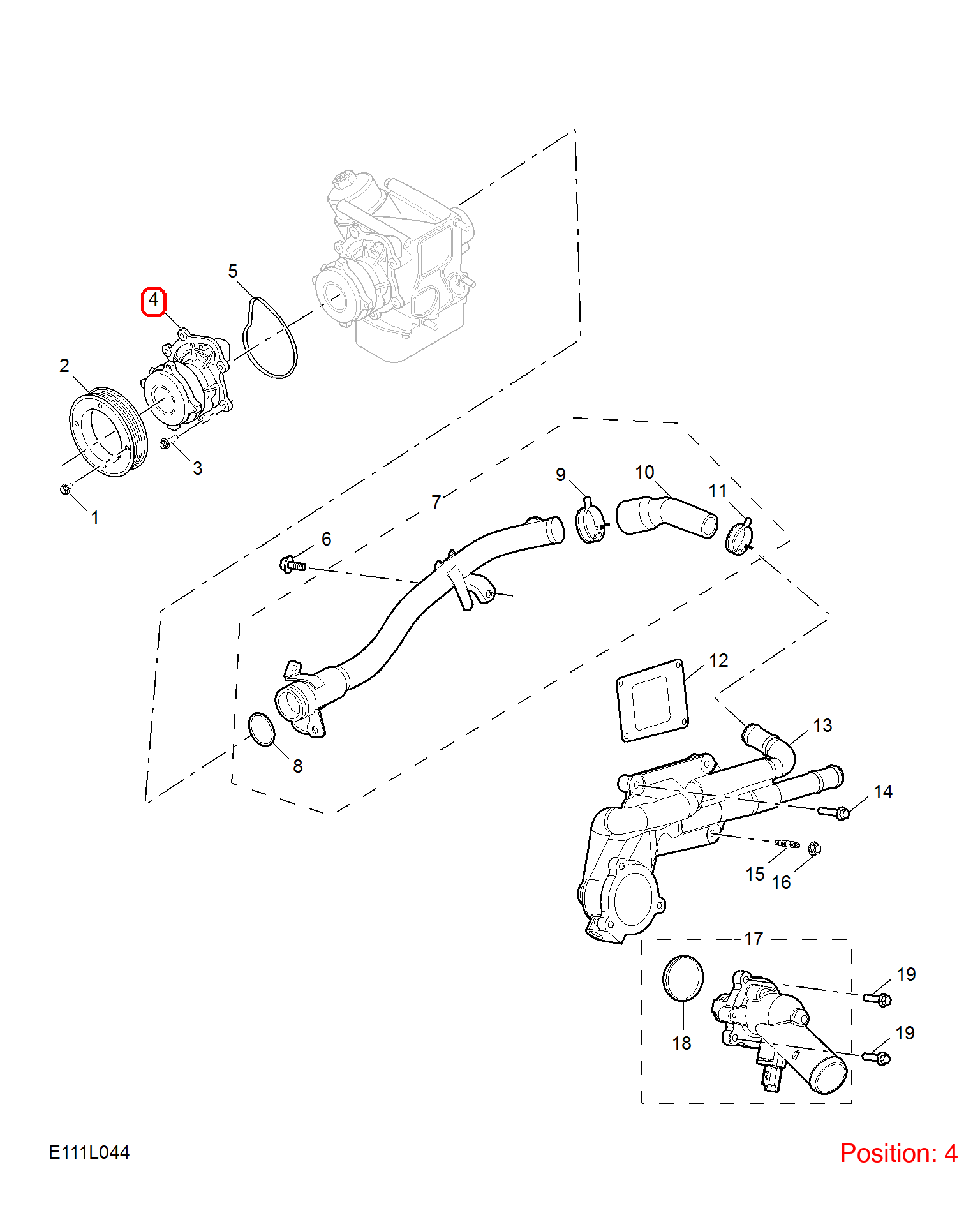 MG Water pump assembly OEM 10283131 FOR MG RX8 10283131-MG_OEM