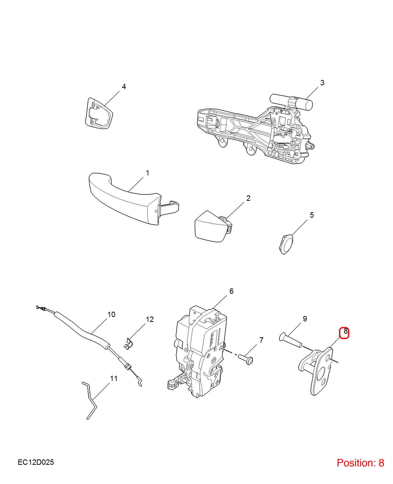MG Door lock clip OEM 10285443 FOR RX5 MG6 10285443-MG_OEM