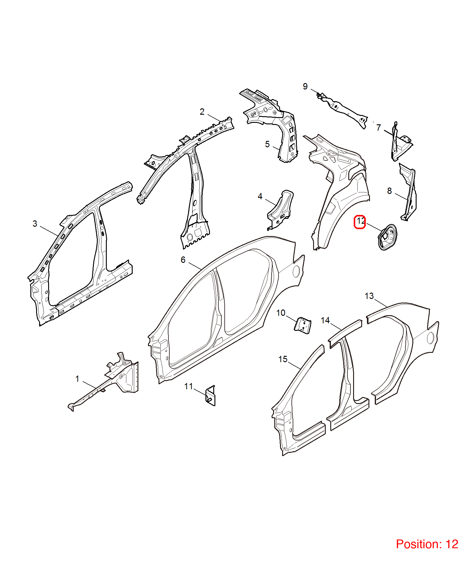 MG Fuel tank cap base OEM 10290275 FOR MG5 10290275-MG_OEM
