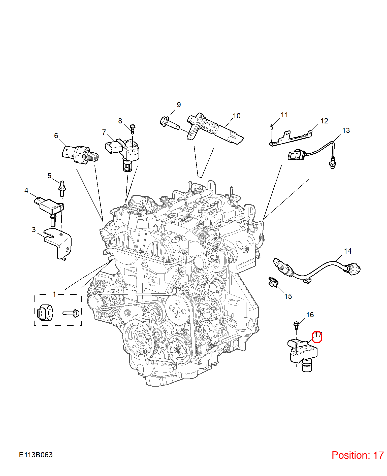 MG Intake air pressure sensor OEM 10290360 FOR MG MG5 MG6 10290360-MG_OEM
