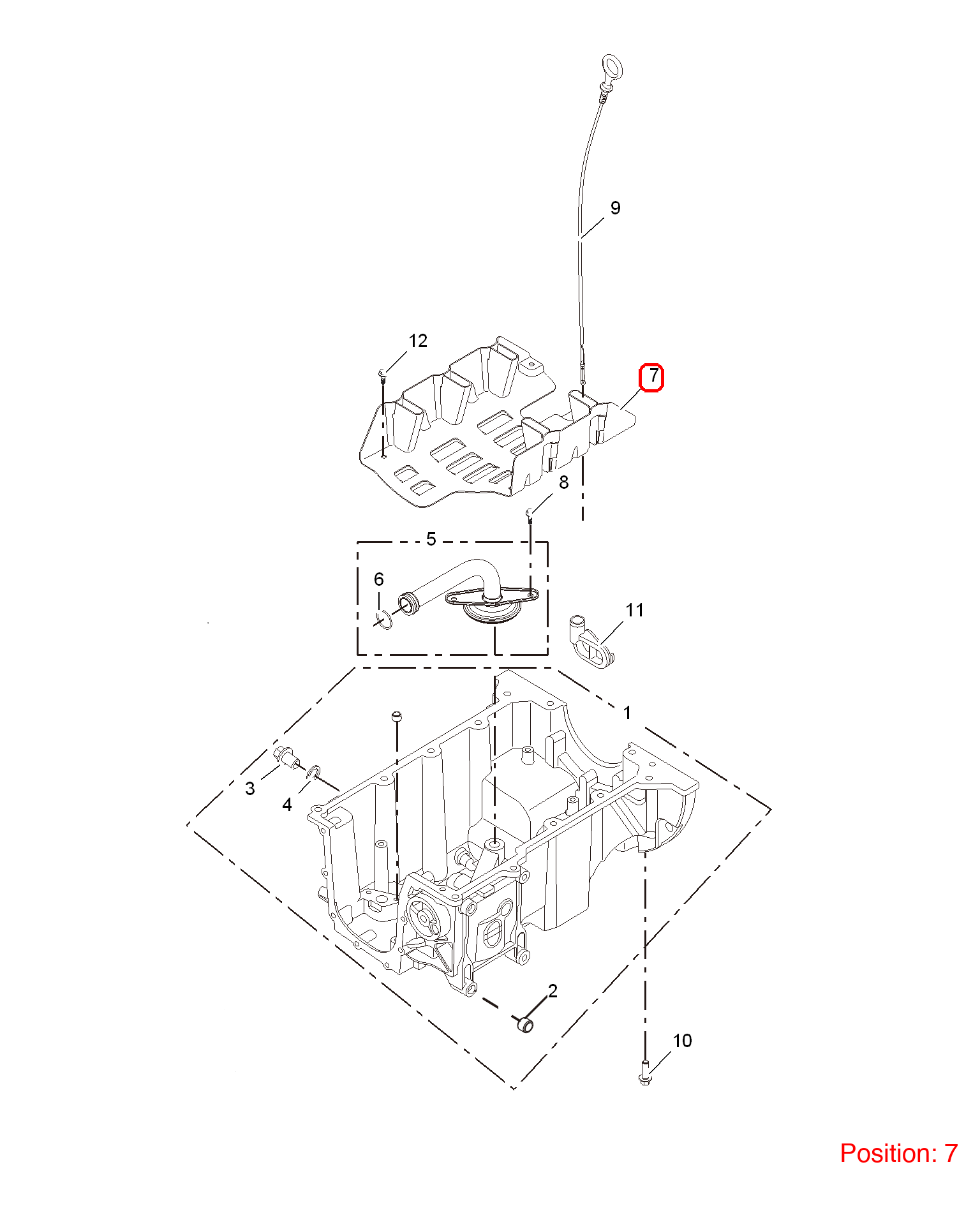 MG Oil baffle OEM 10291140 FOR MG3 MG350 MG5 MG 10291140-MG_OEM