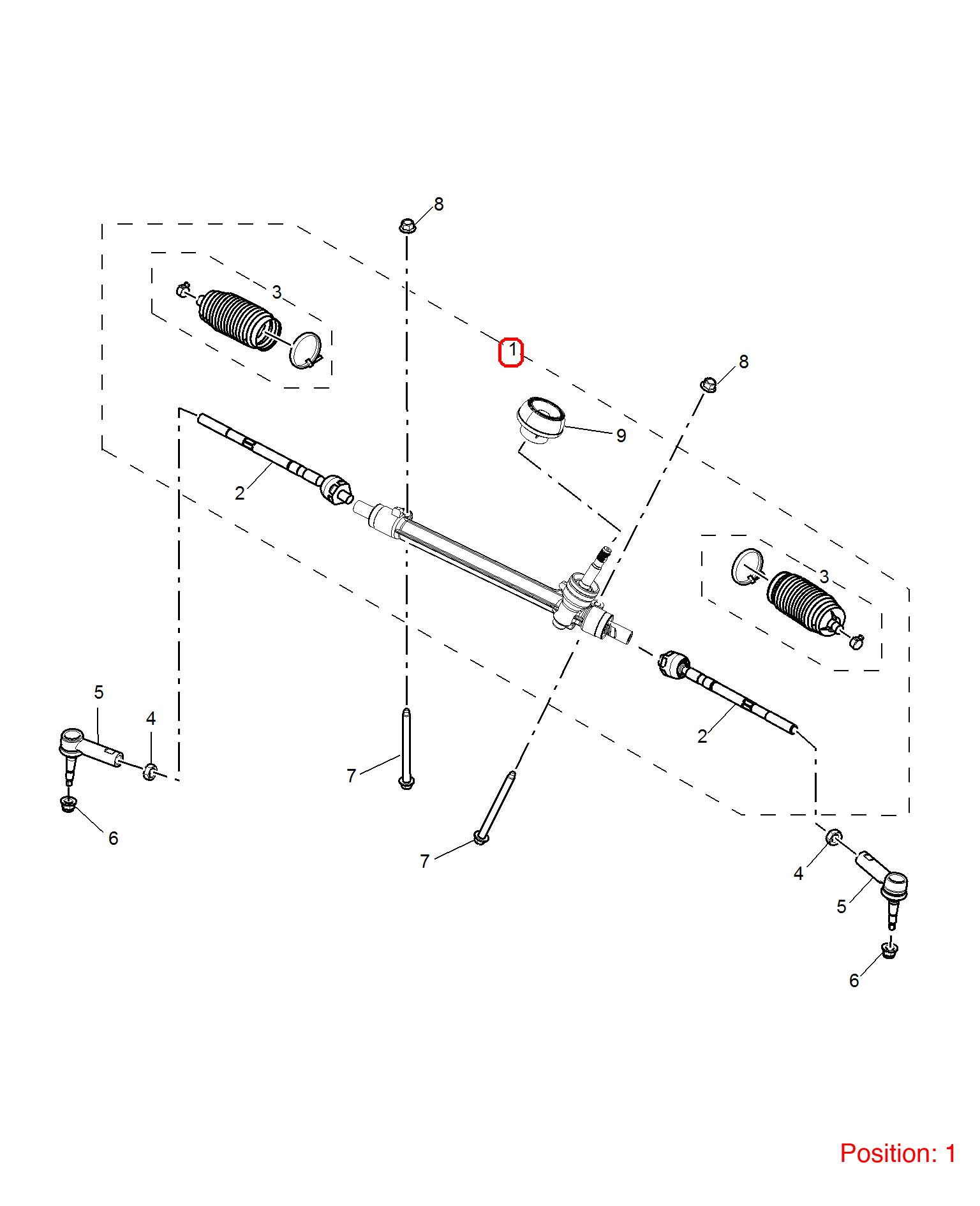 MG Steering gear OEM 10291461 FOR MG 10291461-MG_OEM