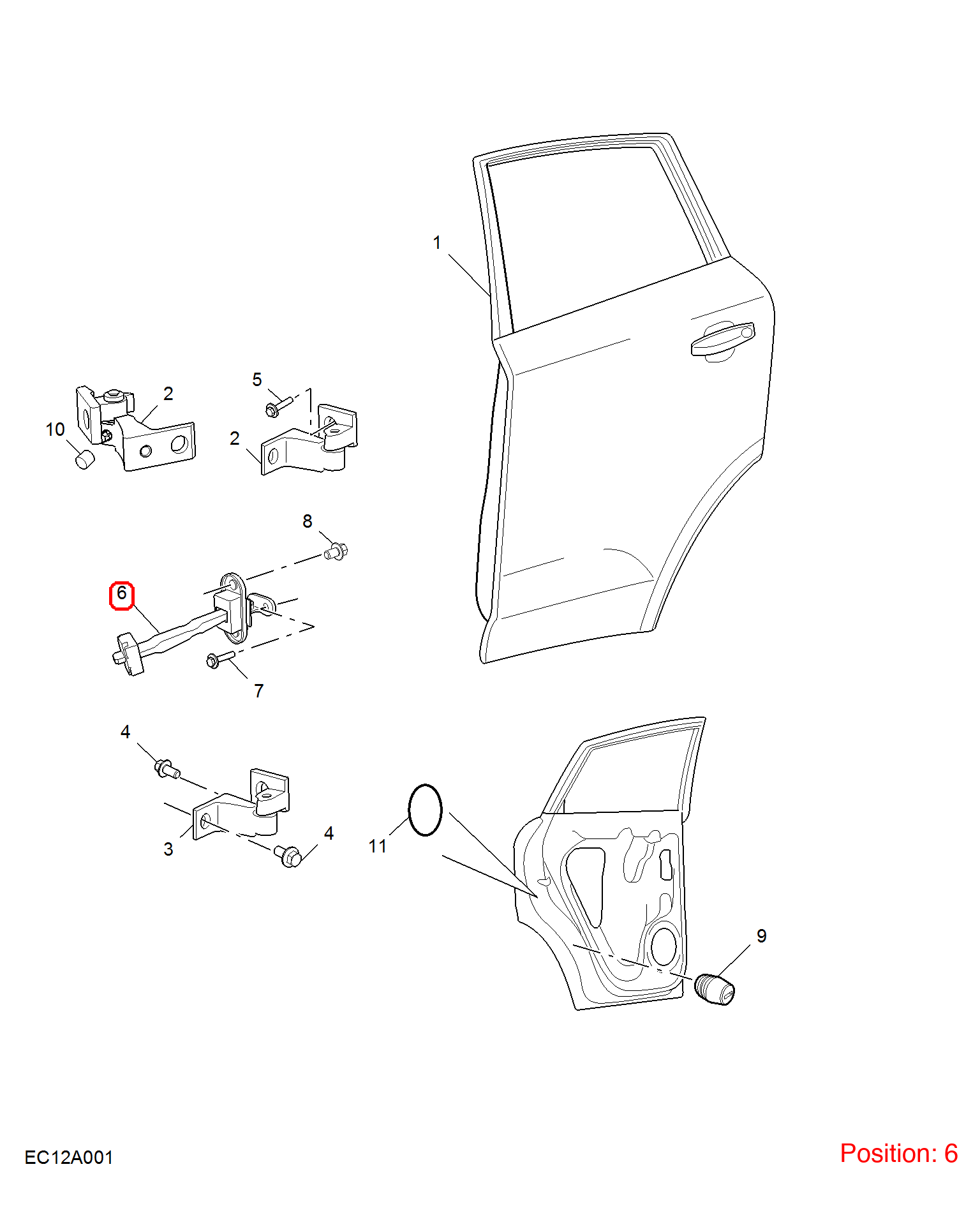 MG Door Brake OEM 10292821 FOR MG 10292821-MG_OEM
