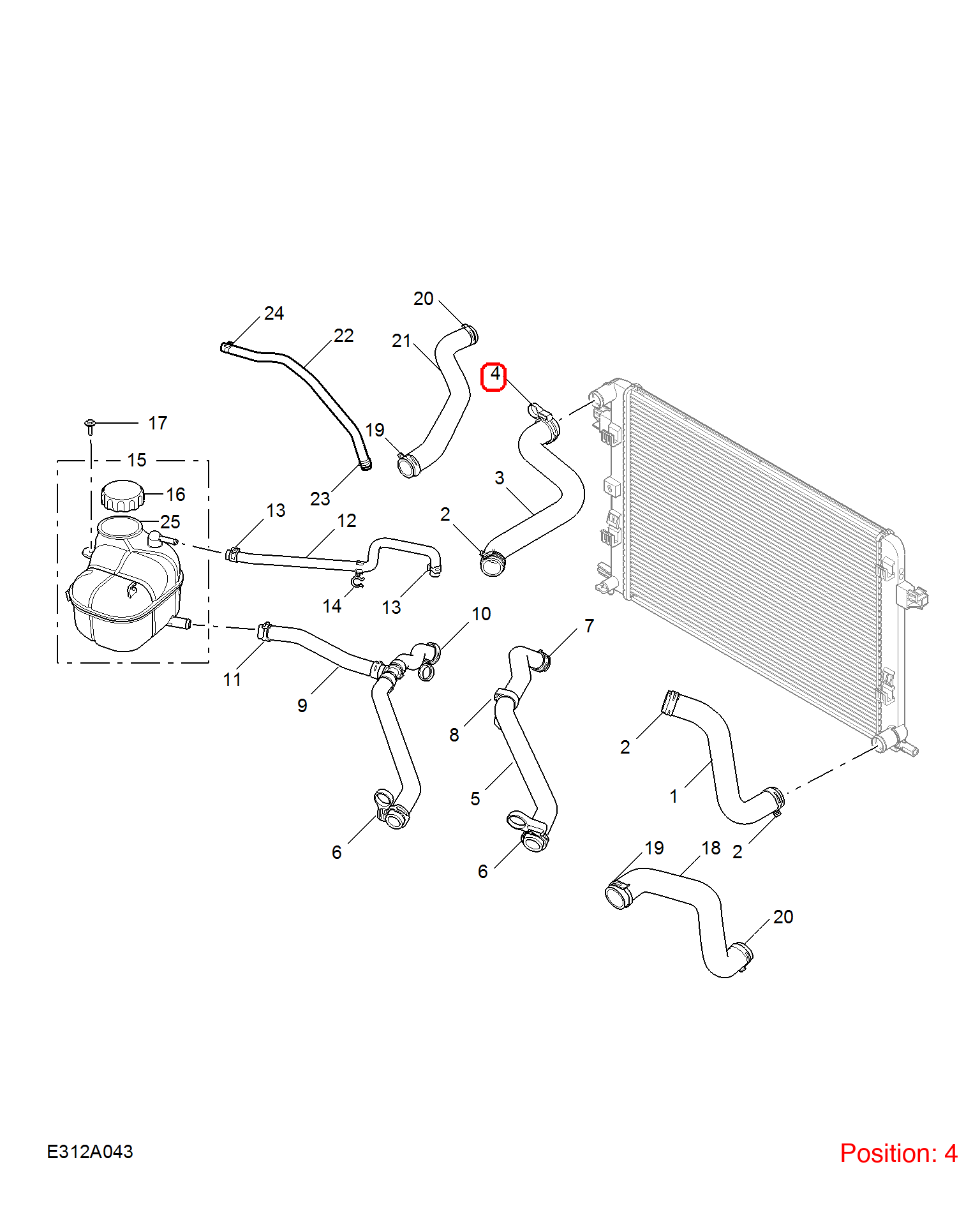 MG Clamp OEM 10293093 FOR MG6 10293093-MG_OEM