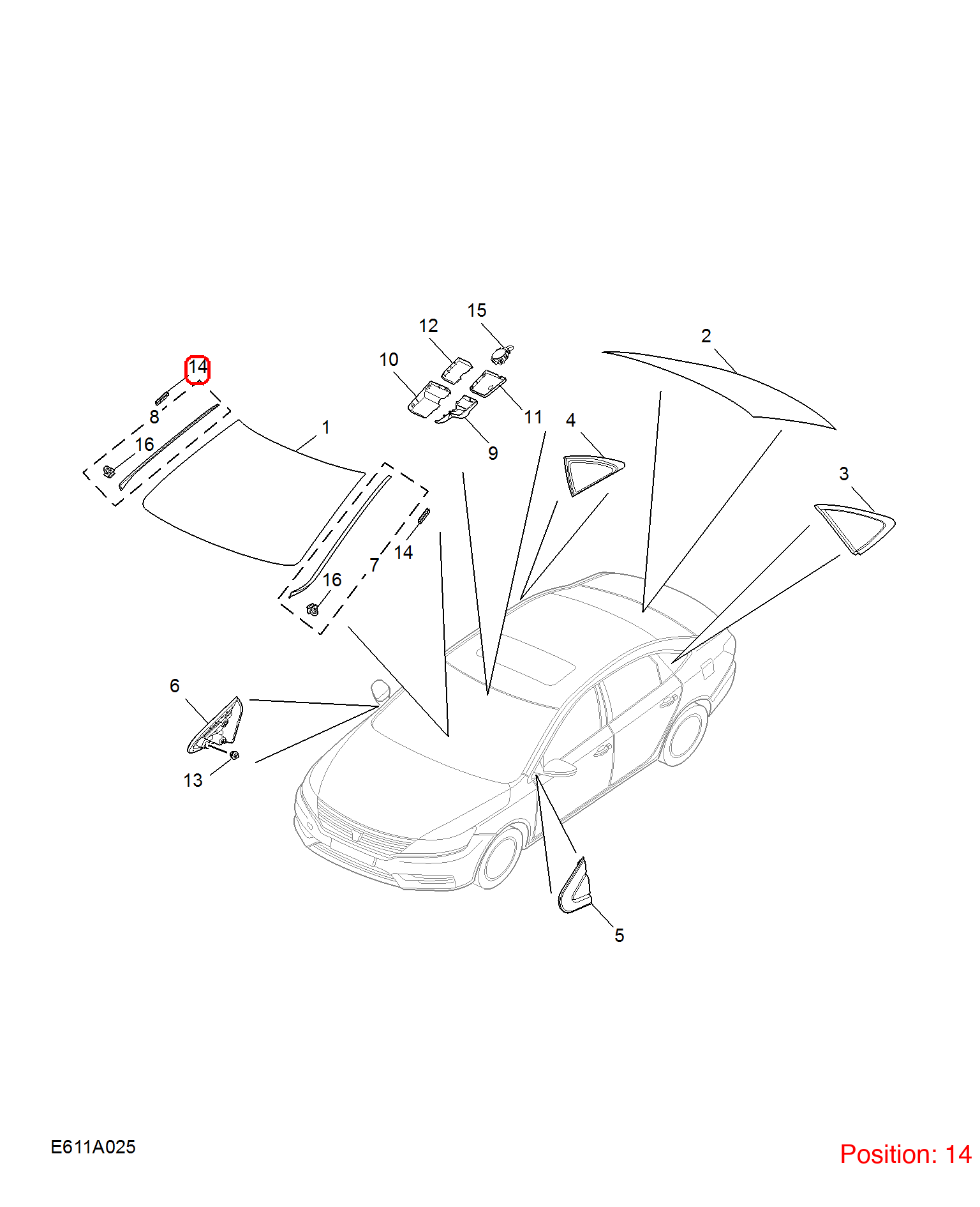 MG Buckle OEM 10294620 FOR MG6 10294620-MG_OEM