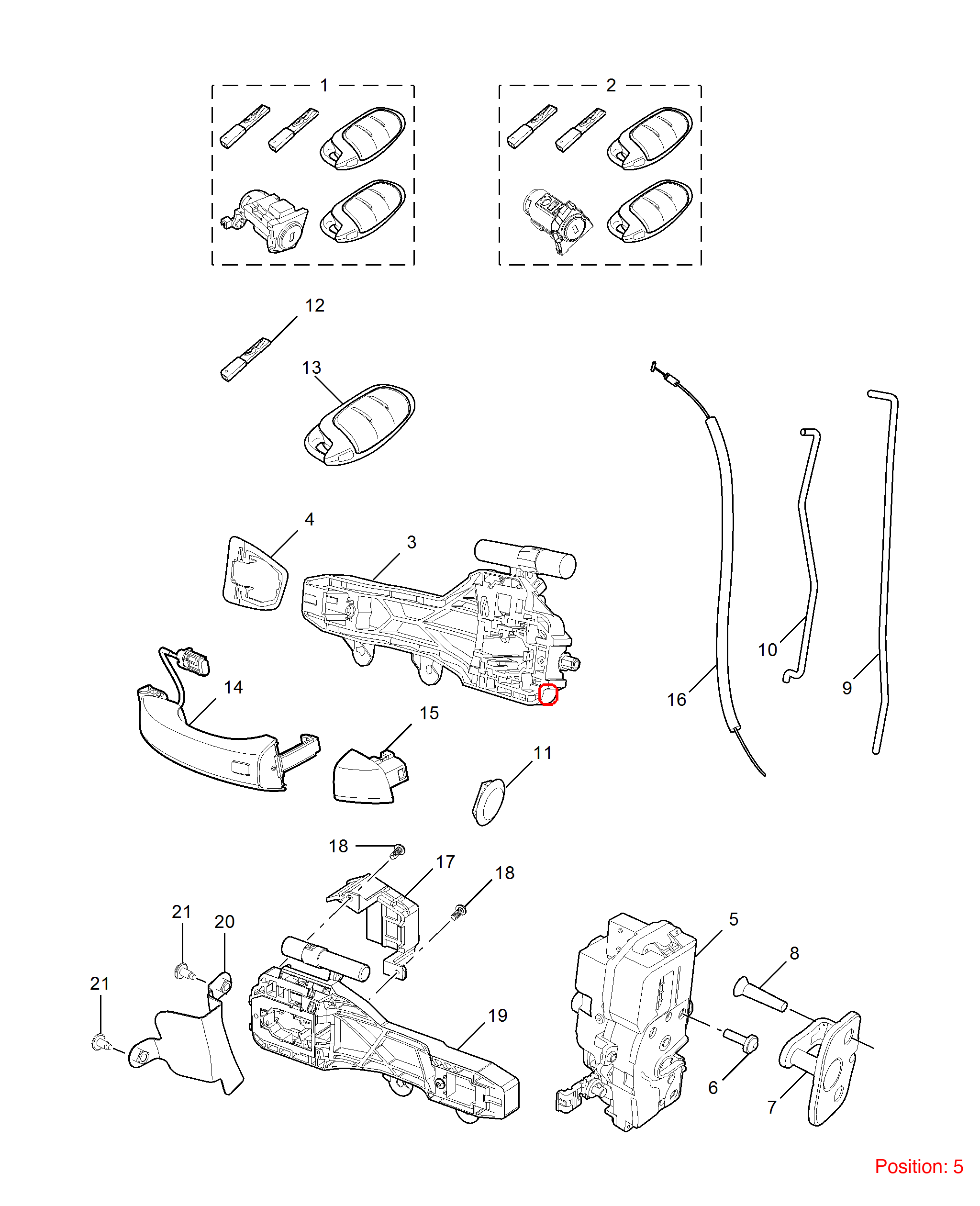 MG Door Lock OEM 10297702 FOR MG MG5 RX8 10297702-MG_OEM