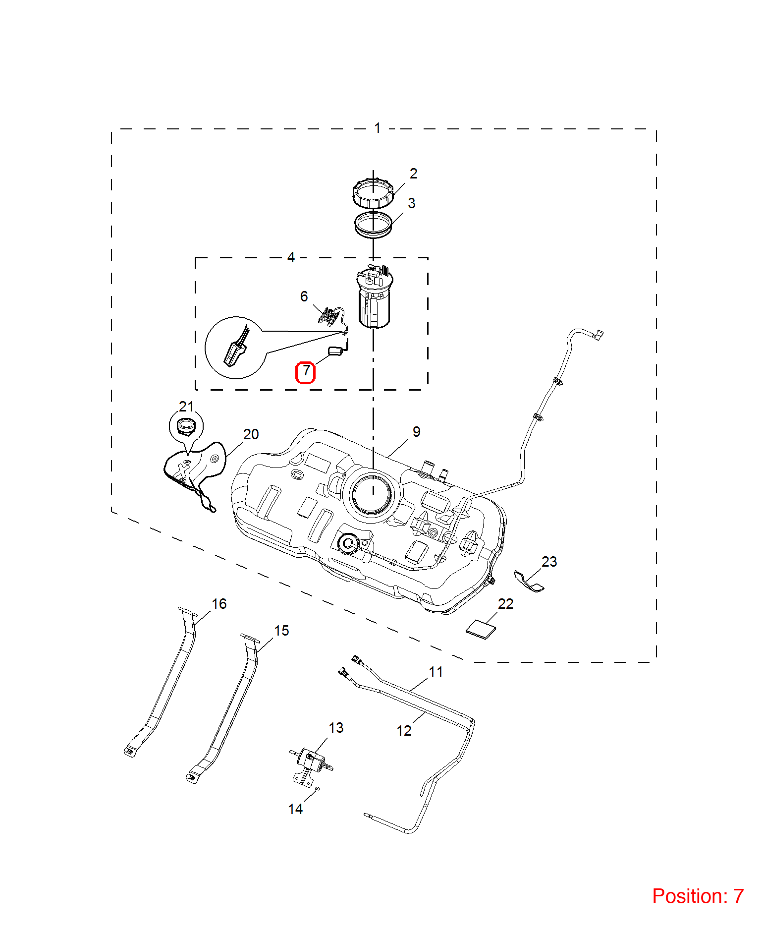 MG Fuel Level Sensor OEM 10299366 10299366-MG_OEM