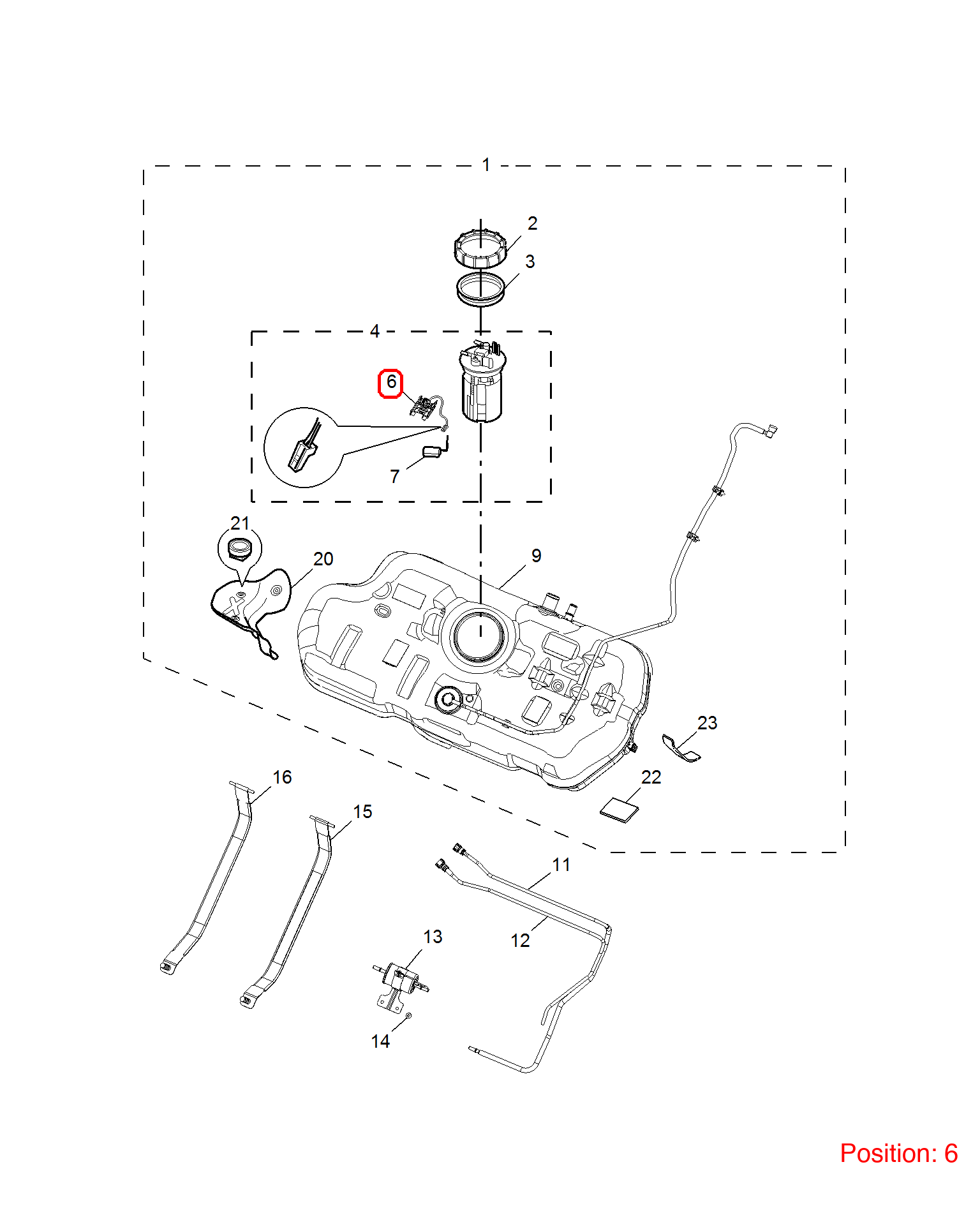 MG Fuel Level Sensor OEM 10299368 10299368-MG_OEM
