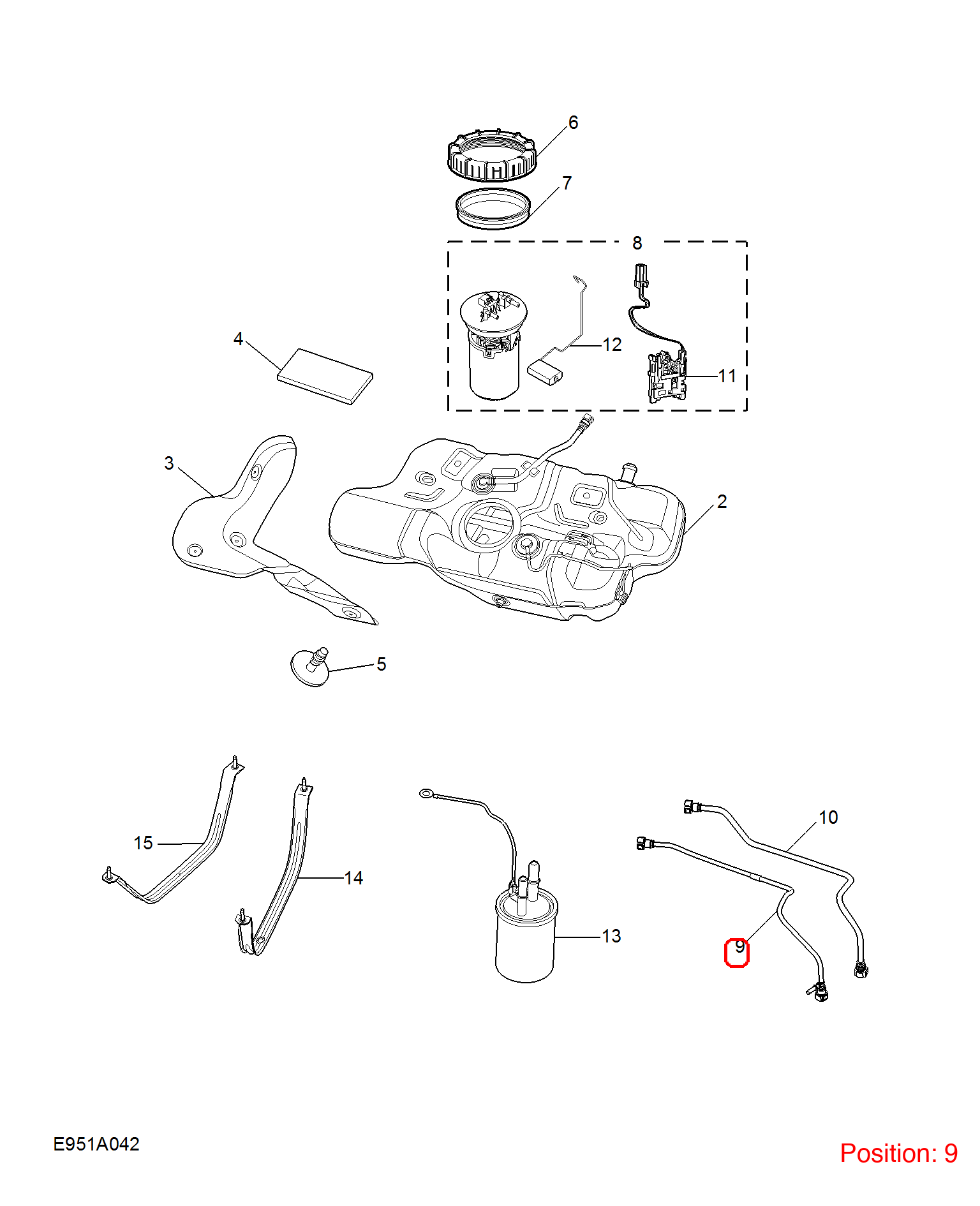MG Fuel Feed Hose OEM 10303167 FOR MG5 MG6 10303167-MG_OEM
