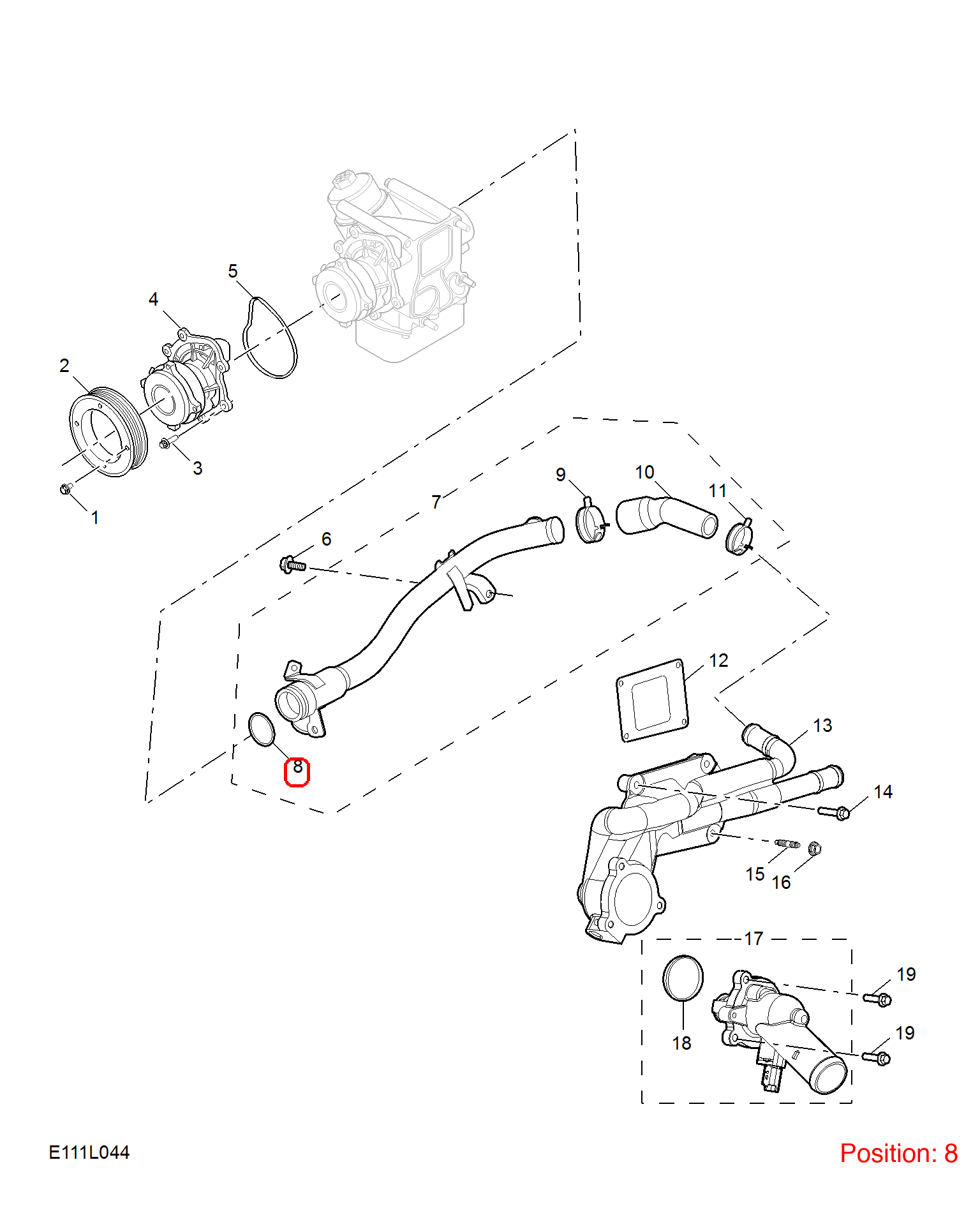 MG O-Ring OEM 10308276 FOR MG RX5 RX8 10308276-MG_OEM