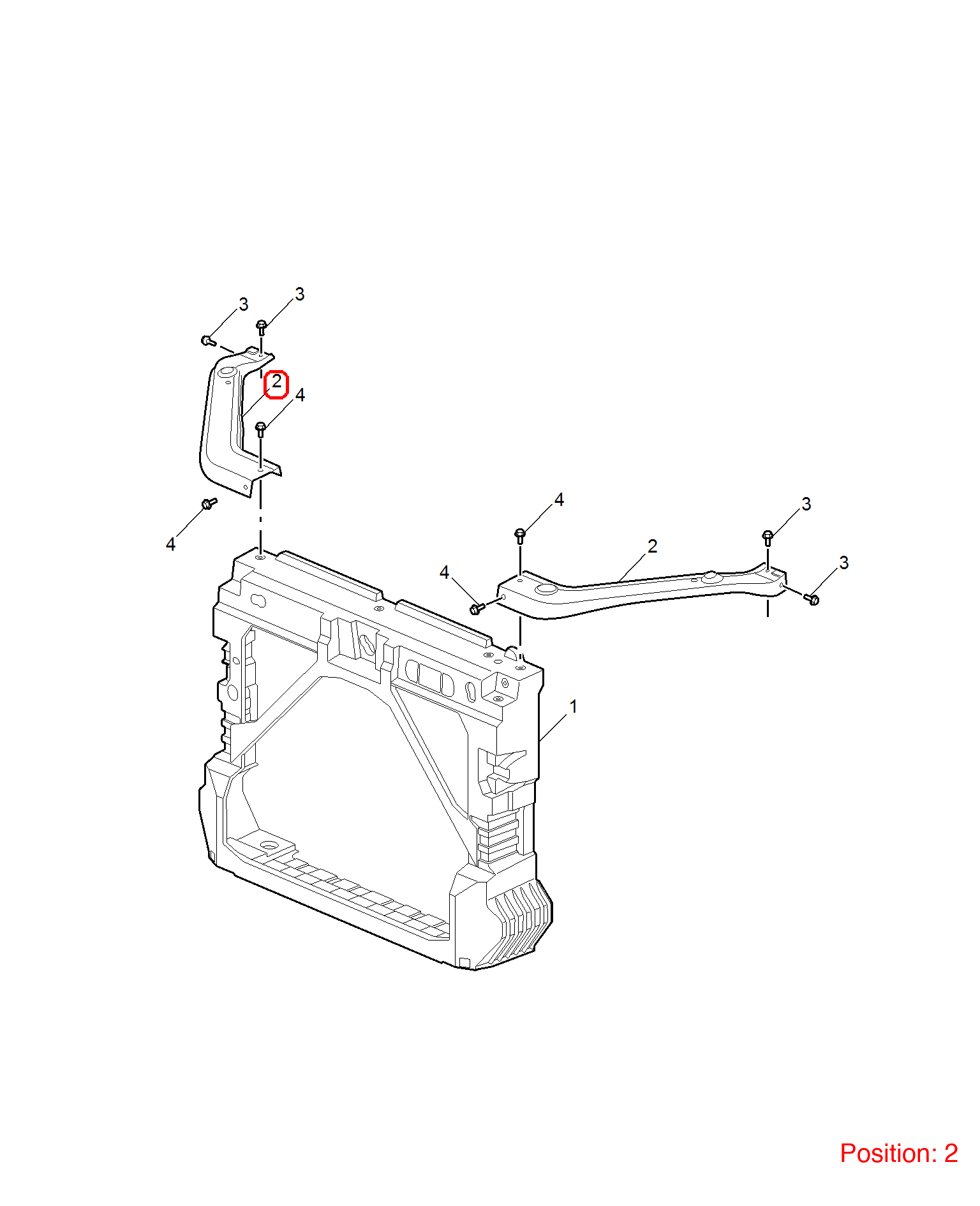 MG Headlight Bracket OEM 10308480 FOR MG 10308480-MG_OEM