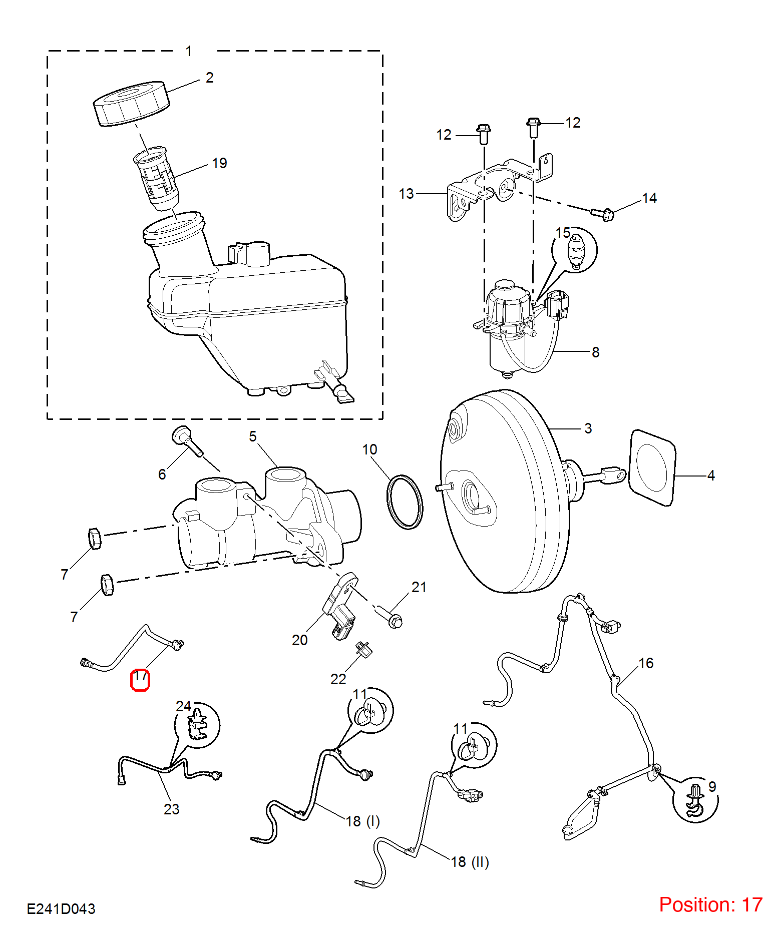 MG Brake vacuum hose OEM 10310198 FOR MG 10310198-MG_OEM
