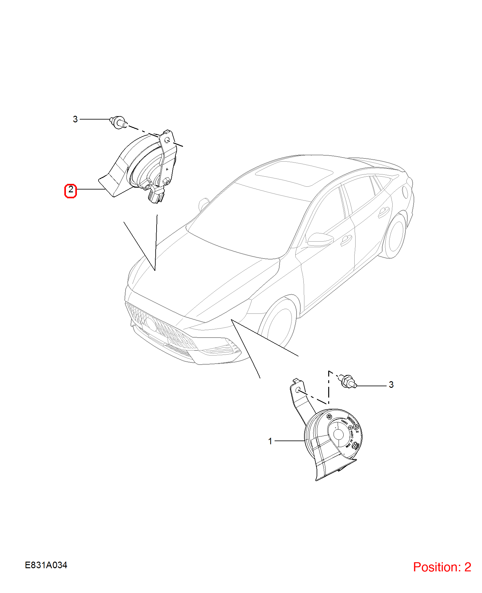 MG Horn OEM 10313698 FOR MG 10313698-MG_OEM