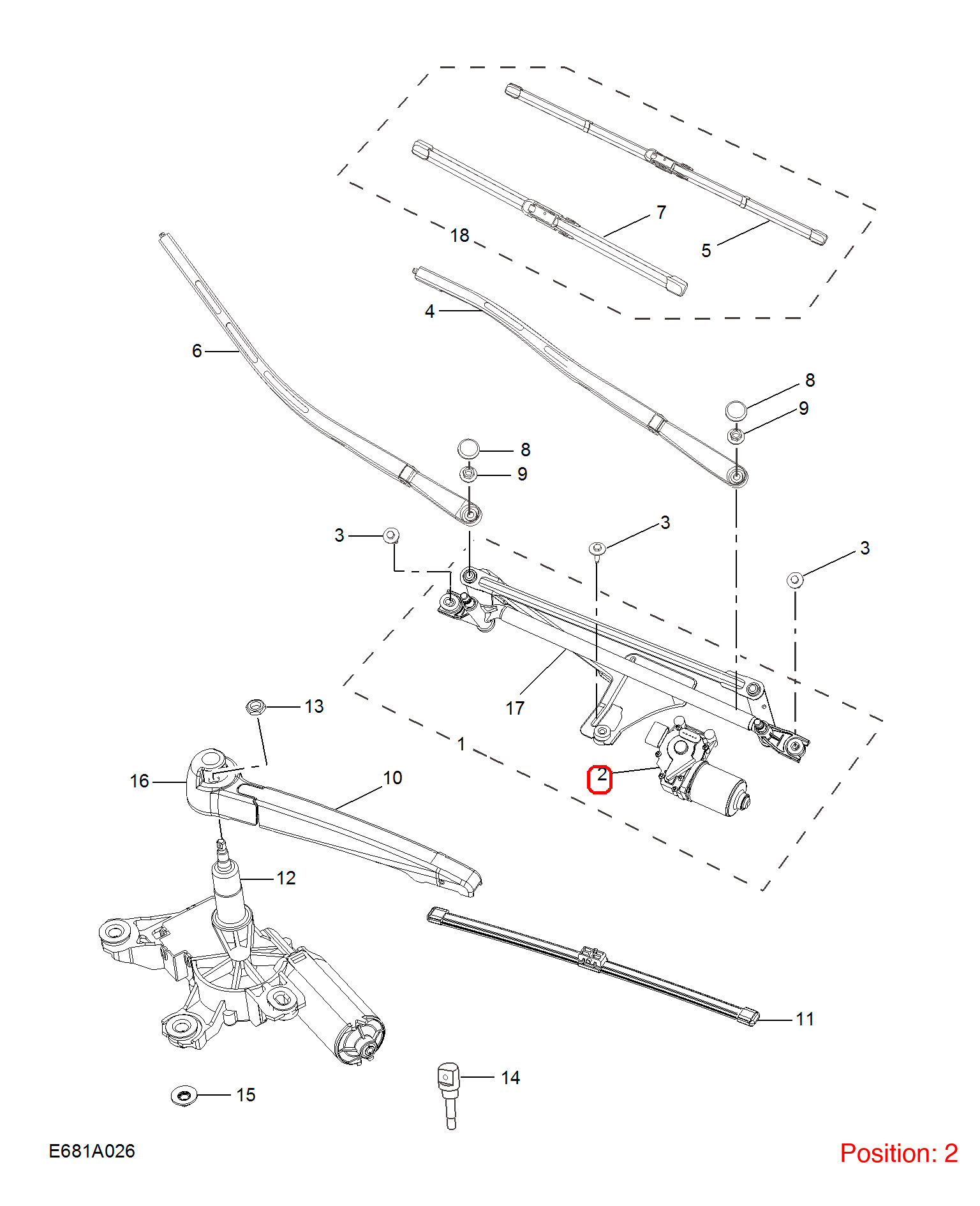 MG Wiper linkage motor OEM 10315823 FOR MG350 MG5 10315823-MG_OEM