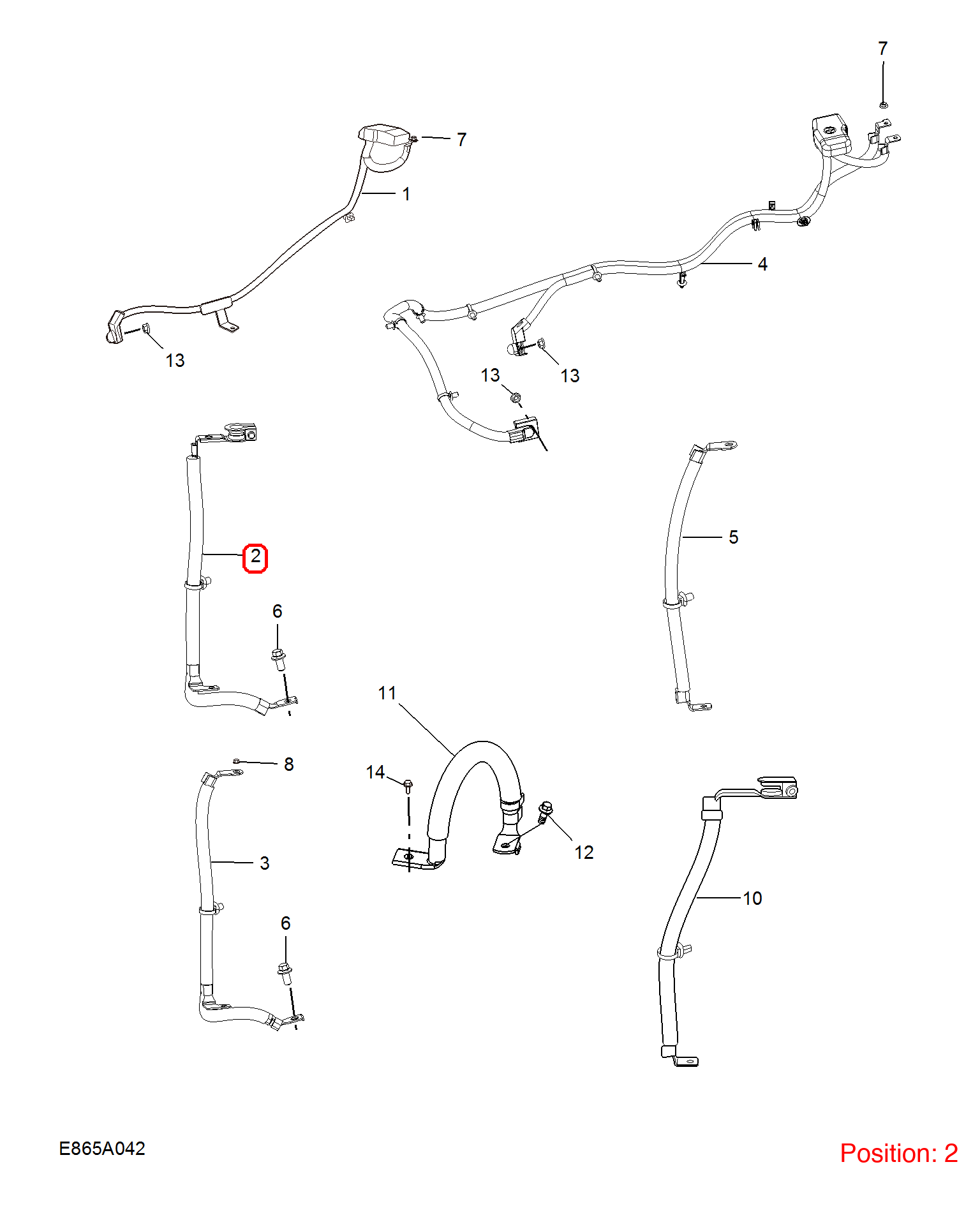 MG Battery cable OEM 10316582 FOR MG 10316582-MG_OEM