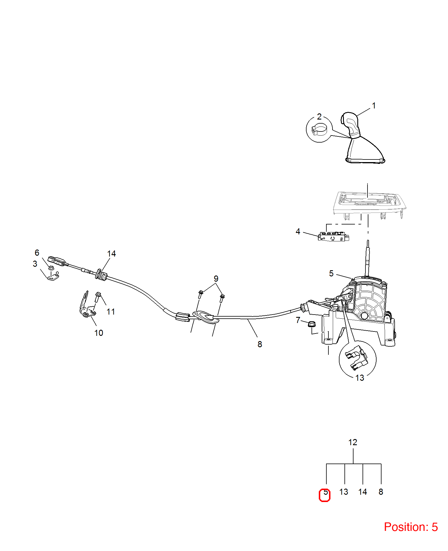 MG Gear shift lever OEM 10318103 FOR MG6 10318103-MG_OEM