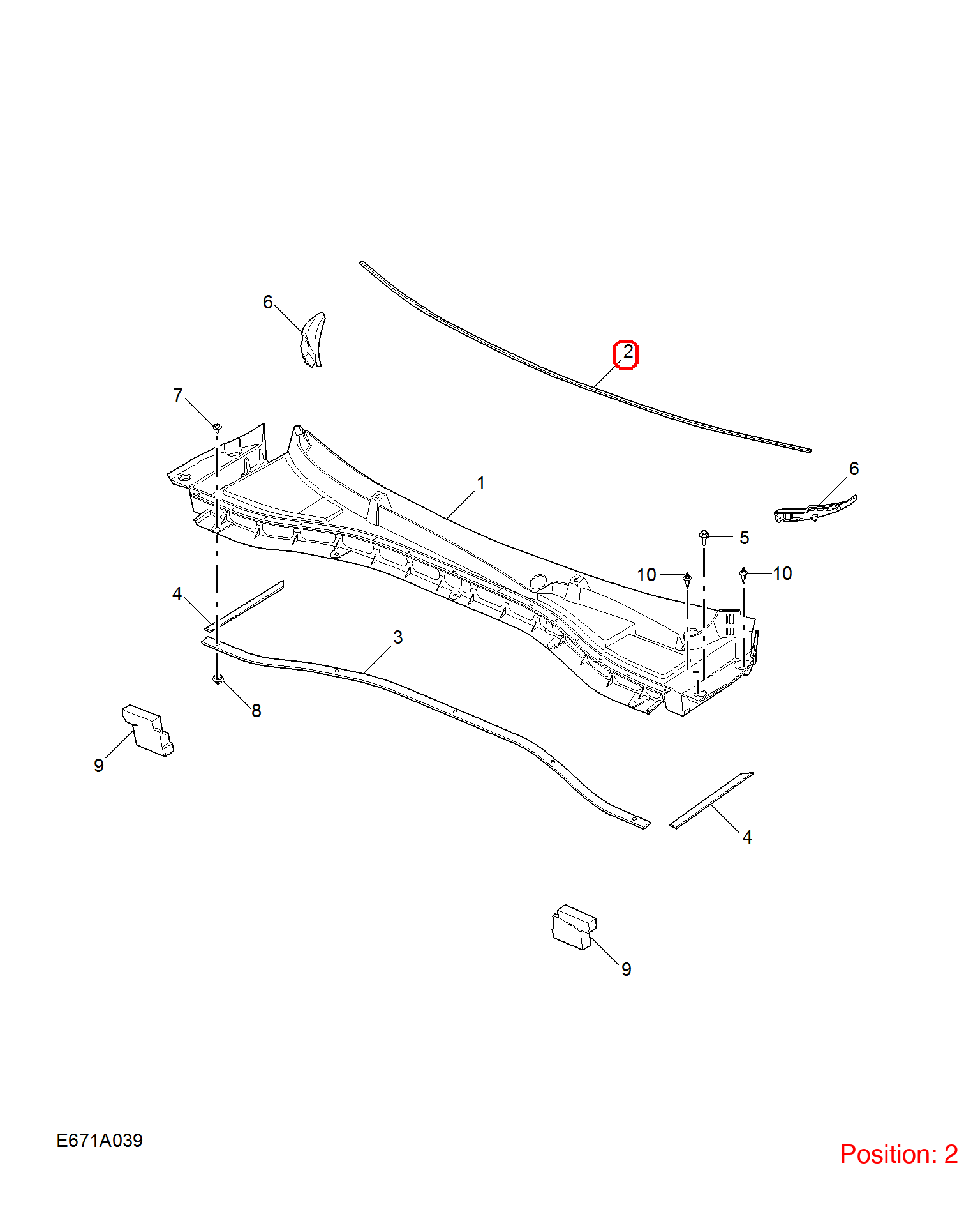 MG Rubber strip OEM 10319888 FOR MG 10319888-MG_OEM