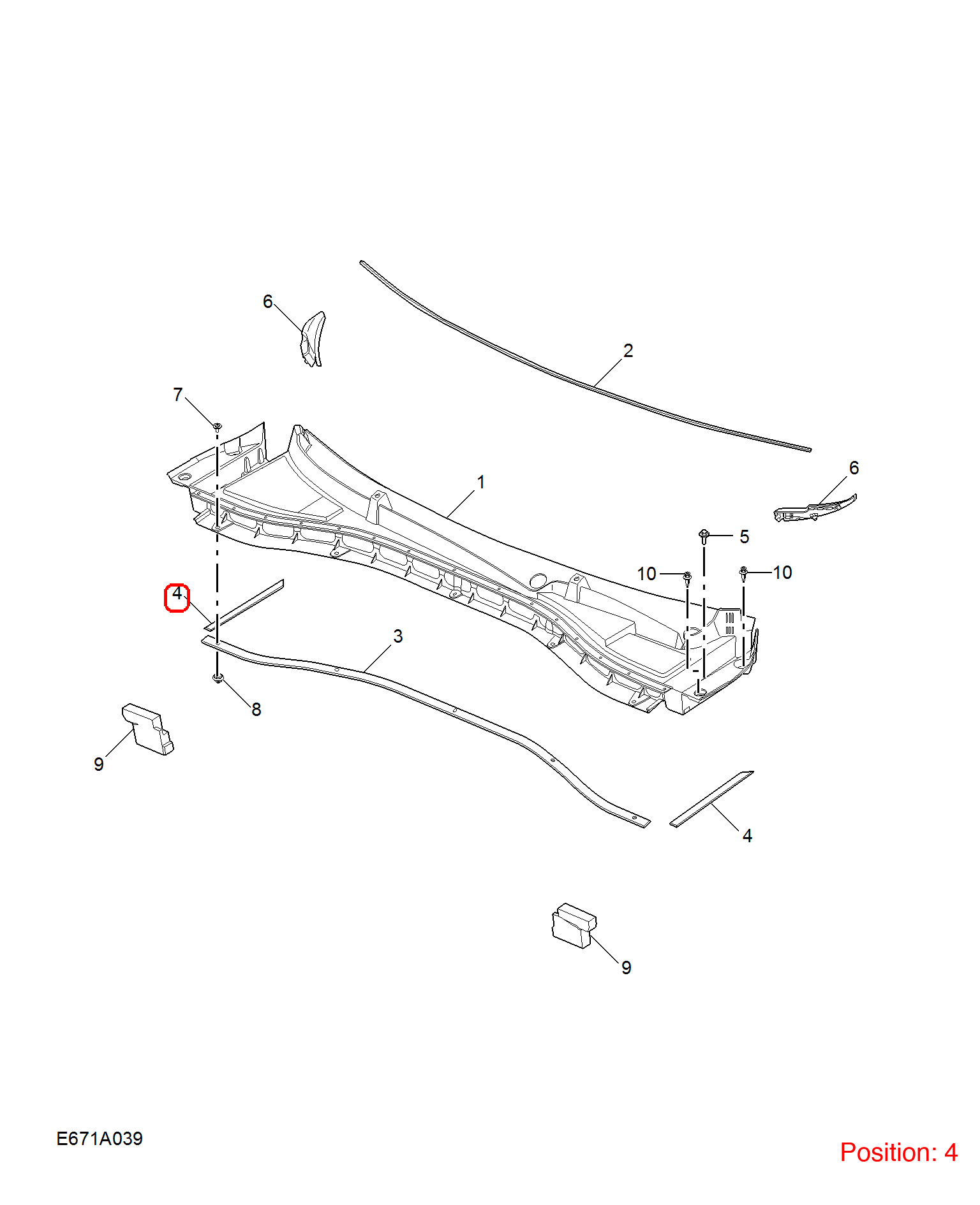 MG Rubber strip OEM 10319943 FOR MG 10319943-MG_OEM