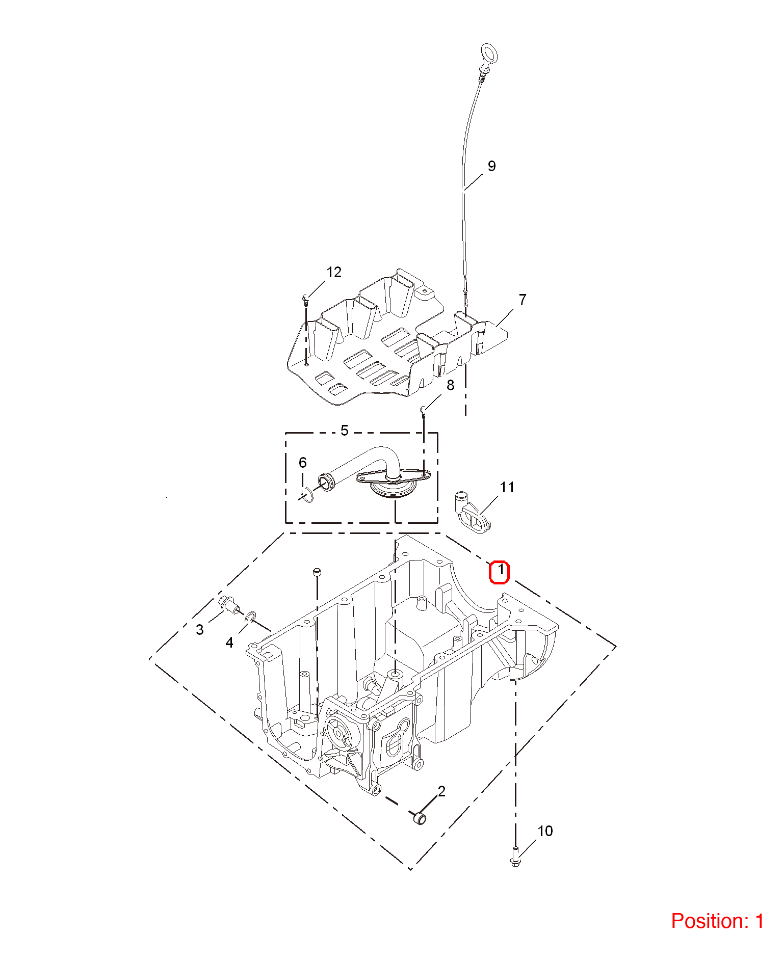 MG Engine oil pan OEM 10321030 FOR MG3 MG350 MG5 10321030-MG_OEM